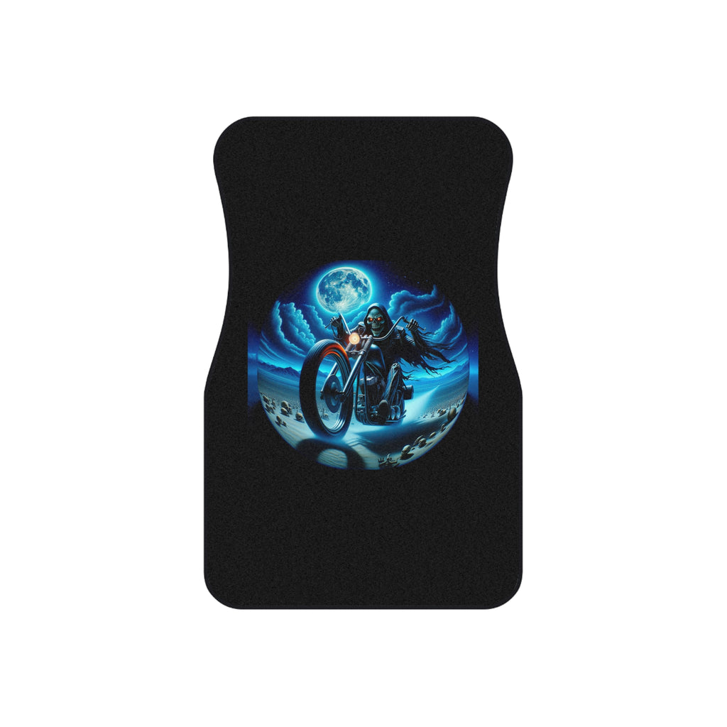 Motorcycle Rider Car Mats | Set of 4 Floor Mats, Auto Accessories, Biker Gift, Custom Car Decor, Motorcycle Lover's Gift