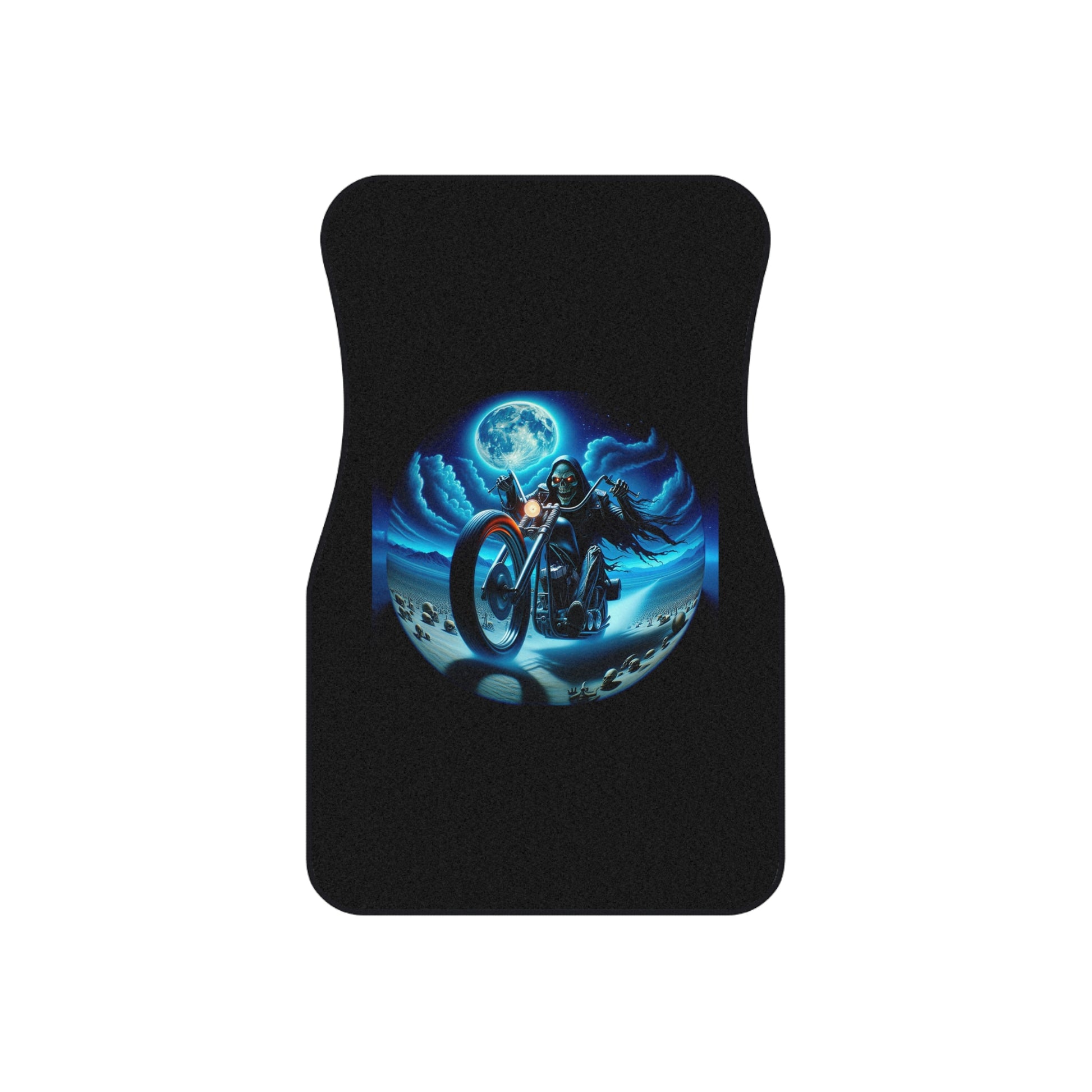 Motorcycle Rider Car Mats | Set of 4 Floor Mats, Auto Accessories, Biker Gift, Custom Car Decor, Motorcycle Lover's Gift