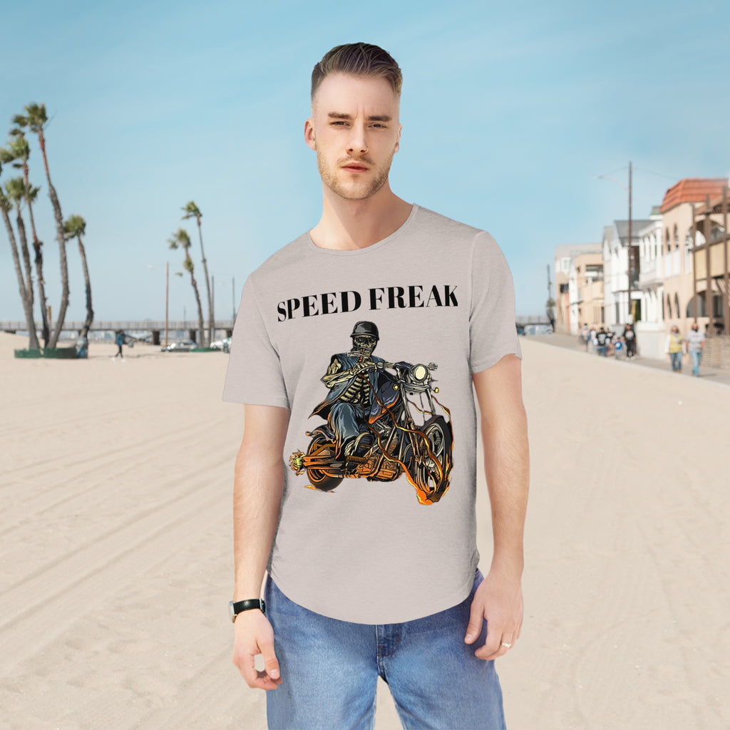 Speed Freak Men's Jersey Curved Hem Tee