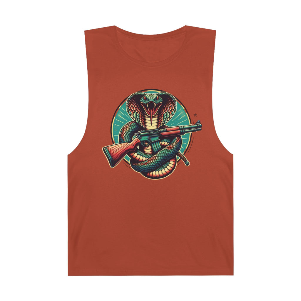 Vintage Cobra with Assault Rifle Graphic Tank Top