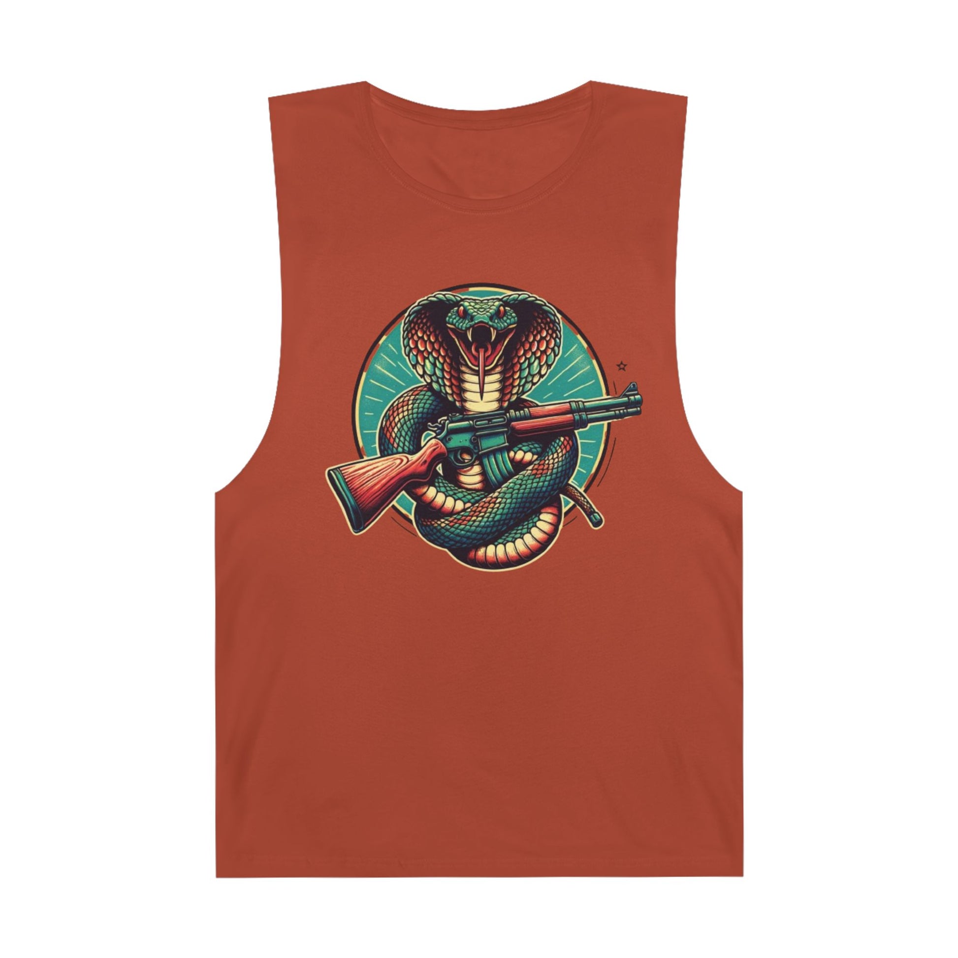 Vintage Cobra with Assault Rifle Graphic Tank Top