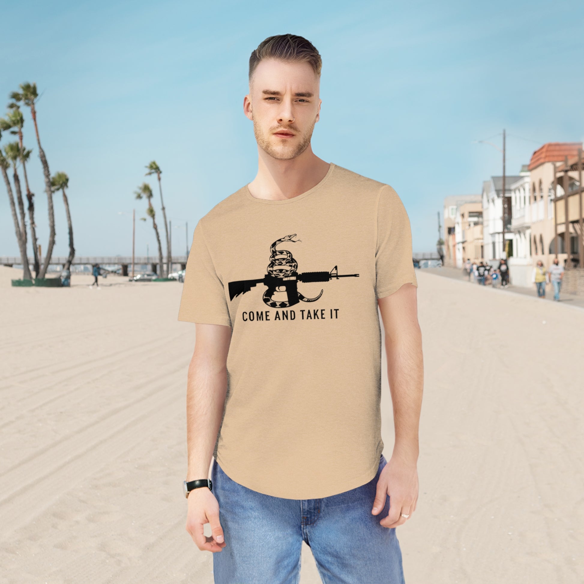 The Viper-Men's Jersey Curved Hem Tee-Light Colors