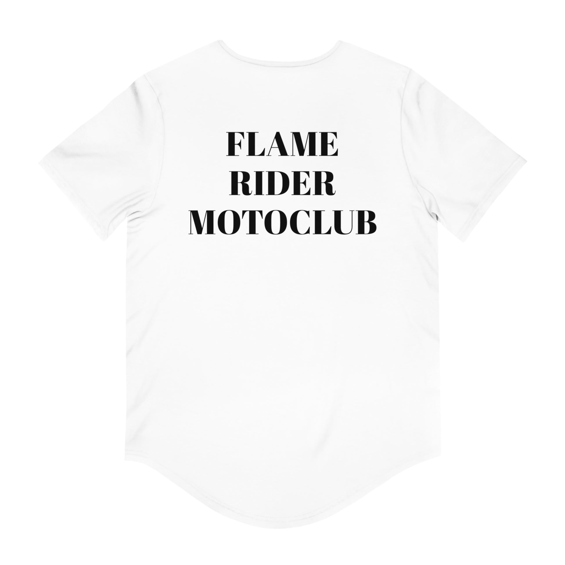 Flame Riders Moto Club Men's Jersey Curved Hem Tee