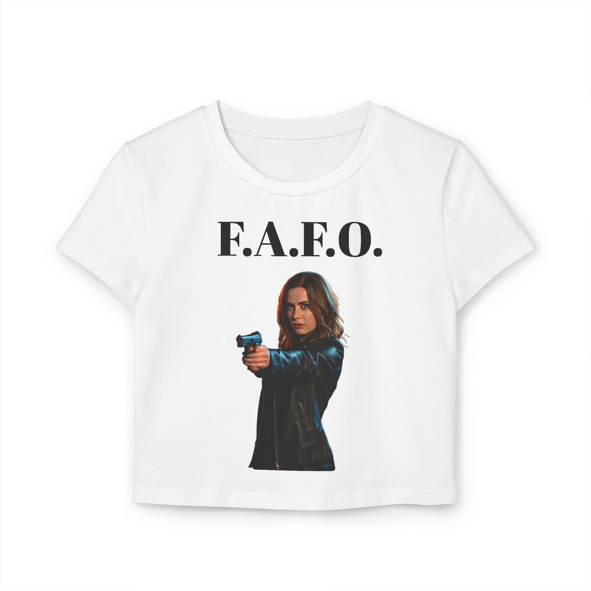 F.A.F.O. Women's Baby Tee - Empowering Graphic Tee
