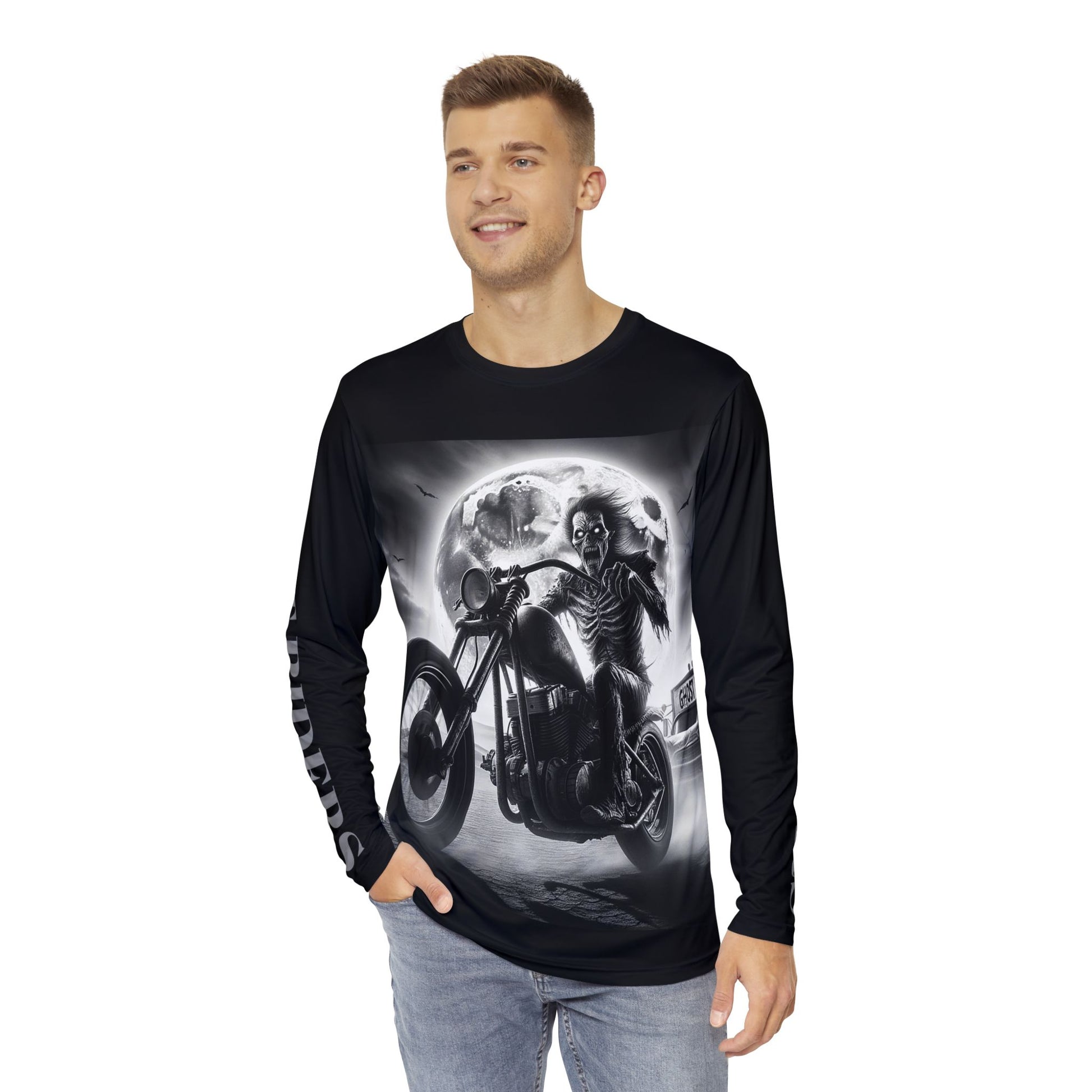 Skeleton Rider-Men's Long Sleeve Tee