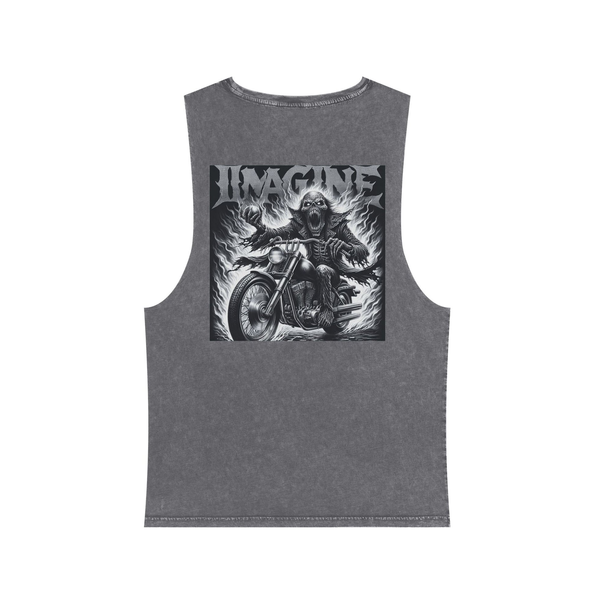 Ghost Riders Unisex Stonewash Tank Top
