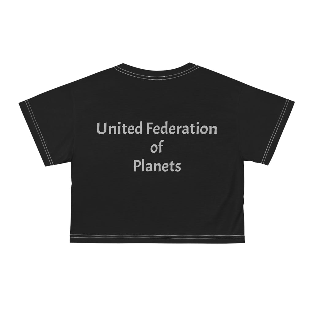 Space Alien Crop Tee (AOP)