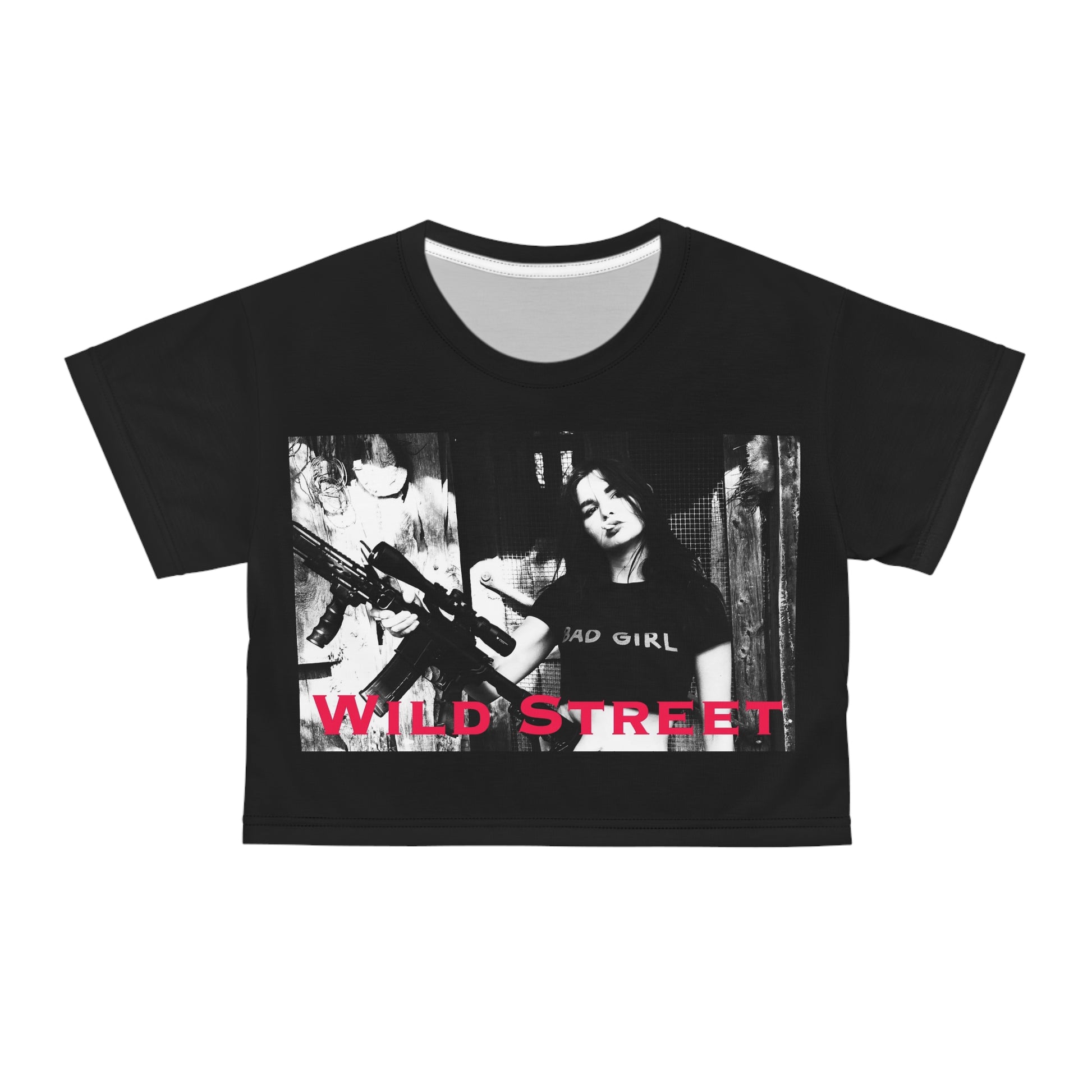 WILD STREET MILITIA AOP Crop Tee