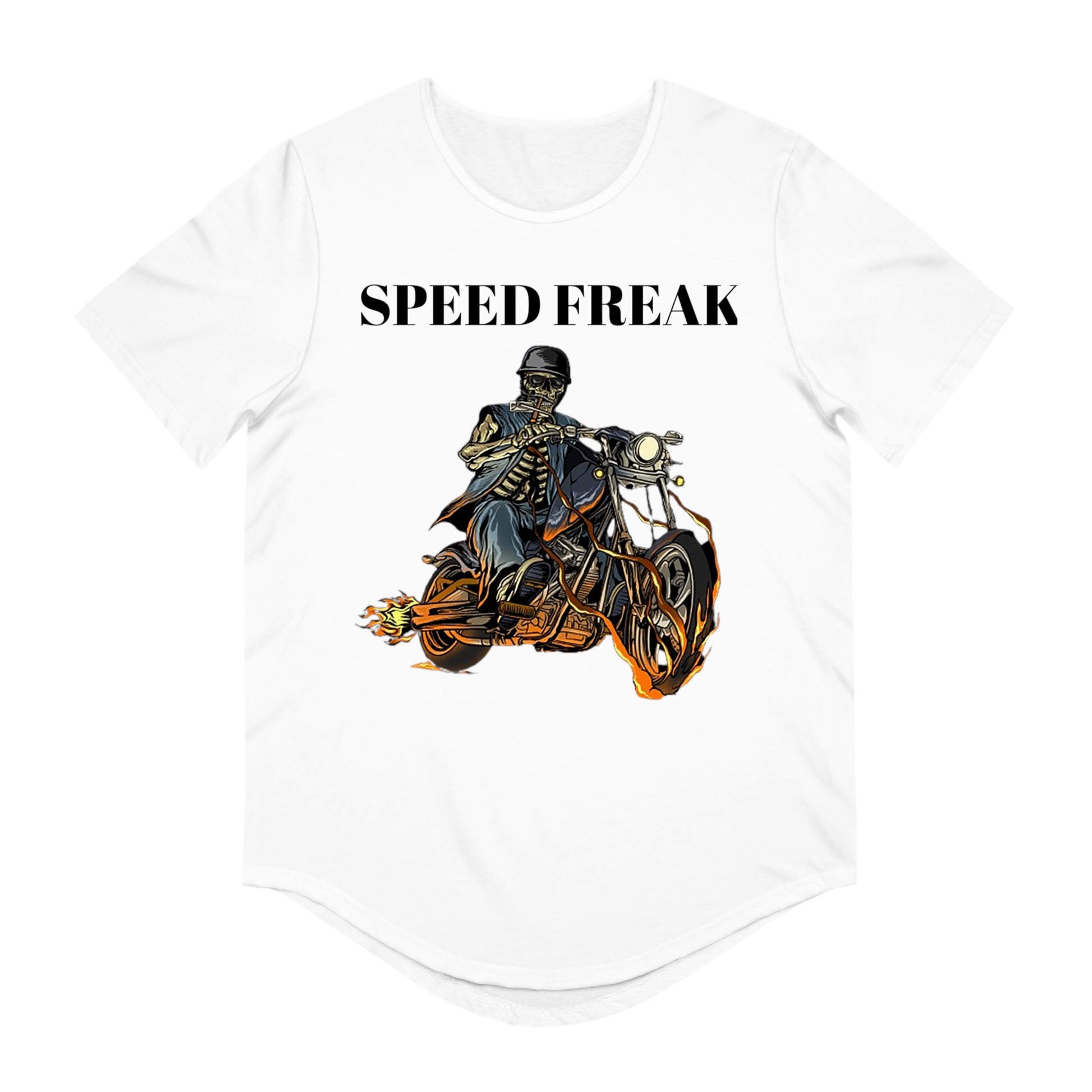 Speed Freak Men's Jersey Curved Hem Tee