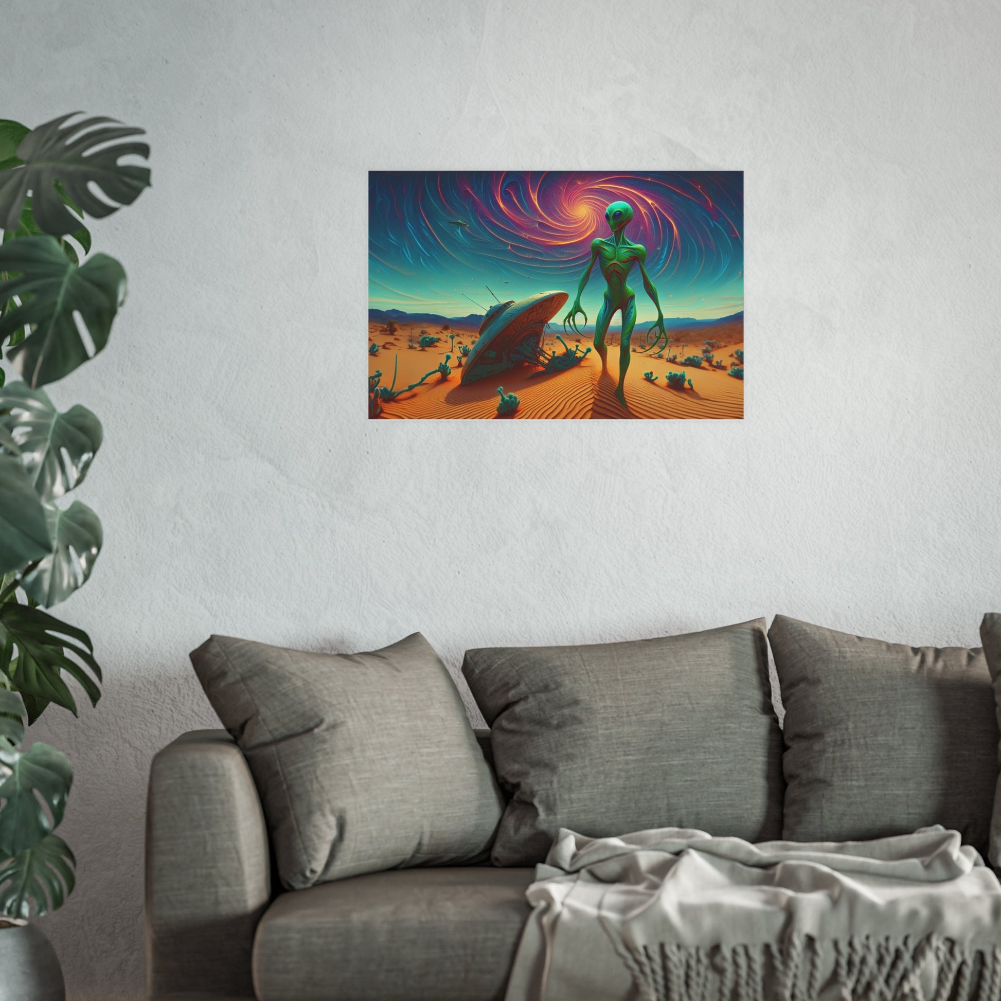 UFO Crash Satin and Archival Matte Poster