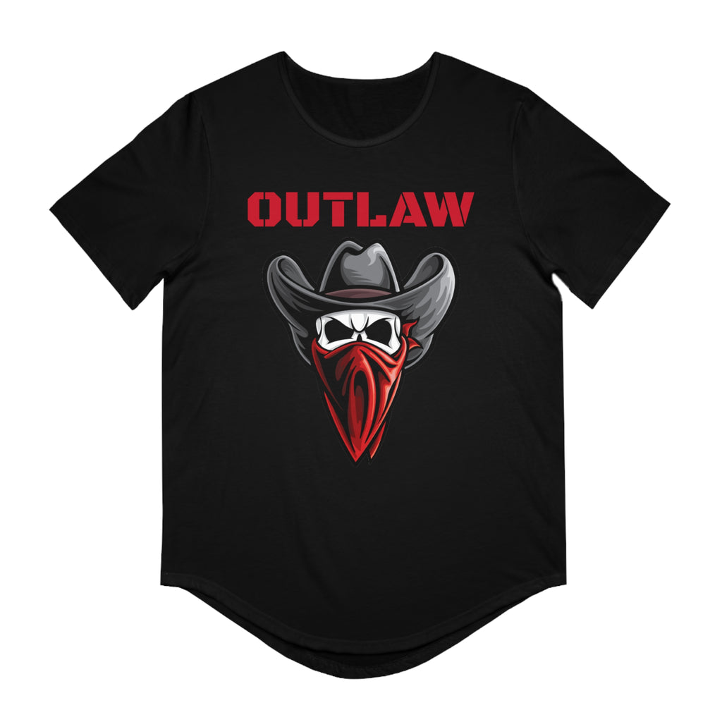 OUTLAW Men's Jersey Curved Hem Tee