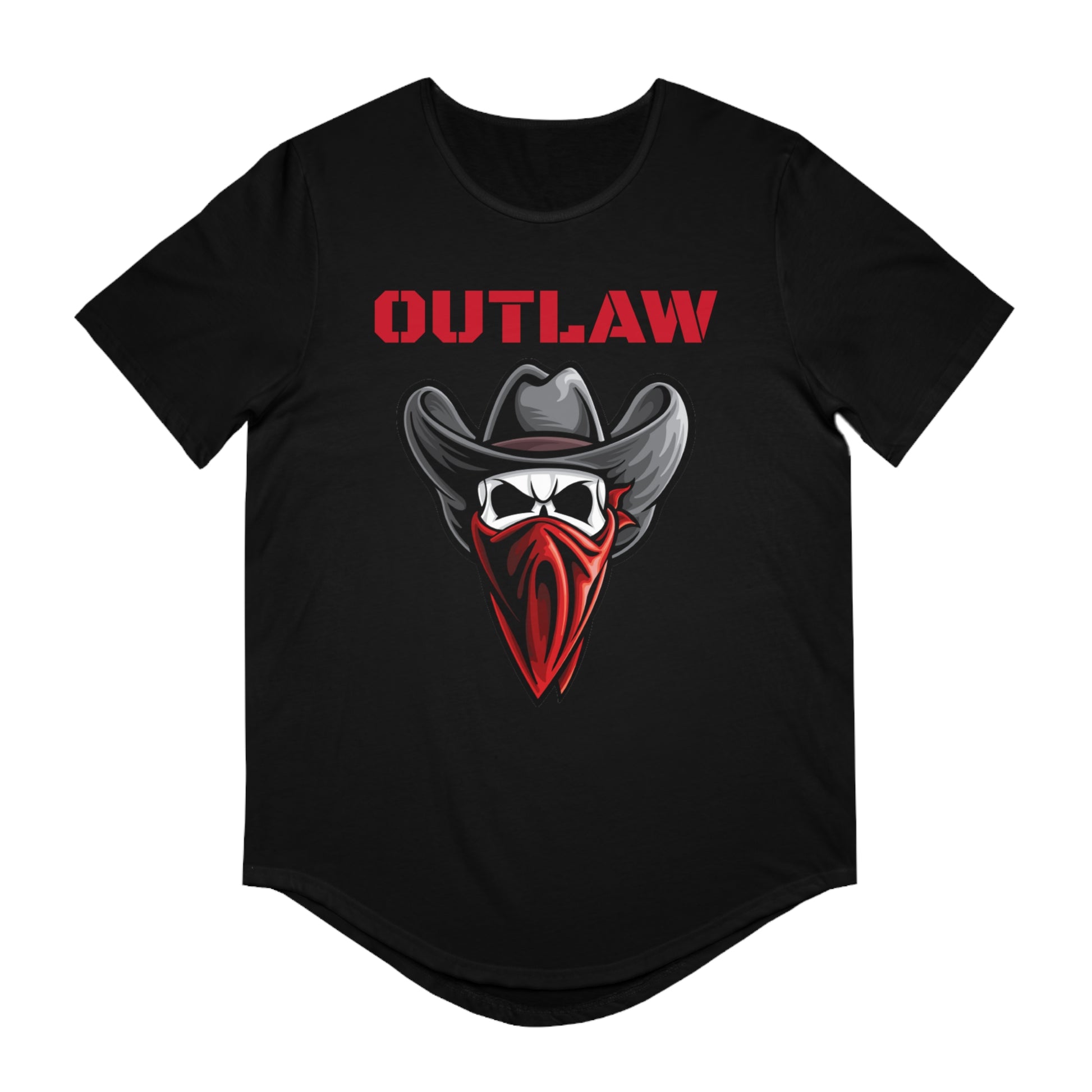 OUTLAW Men's Jersey Curved Hem Tee