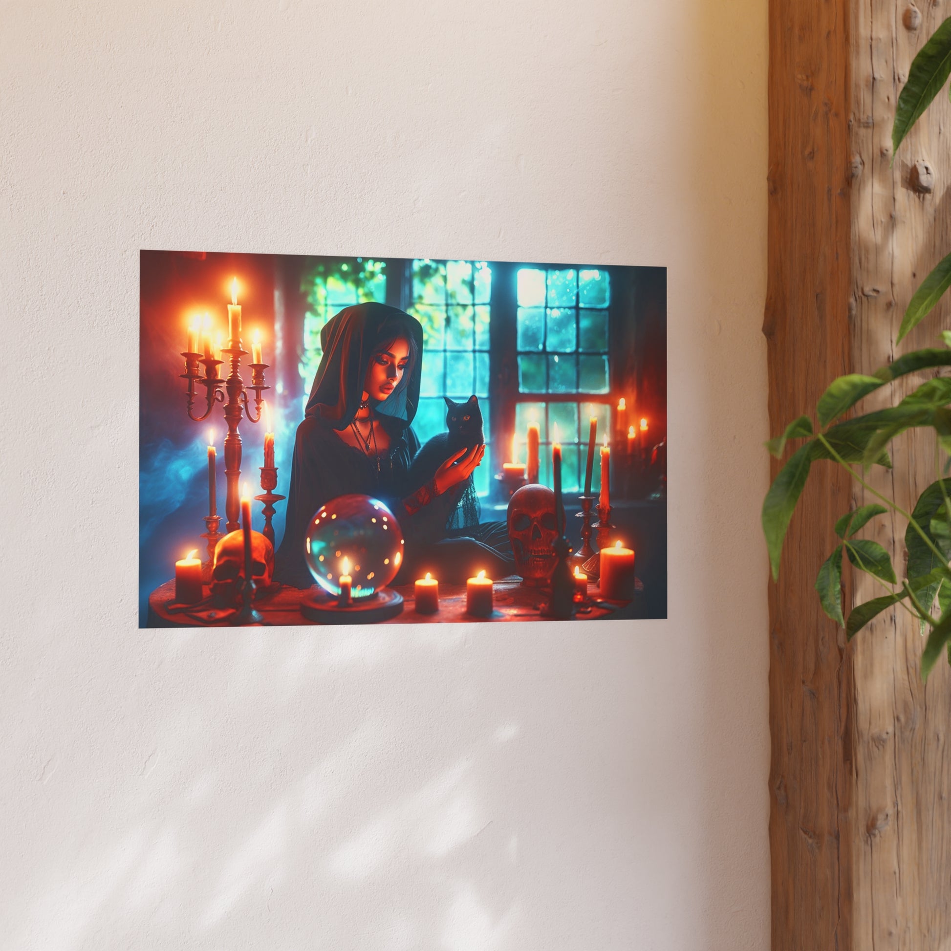 Black Cat Familiar Satin and Archival Matte Poster