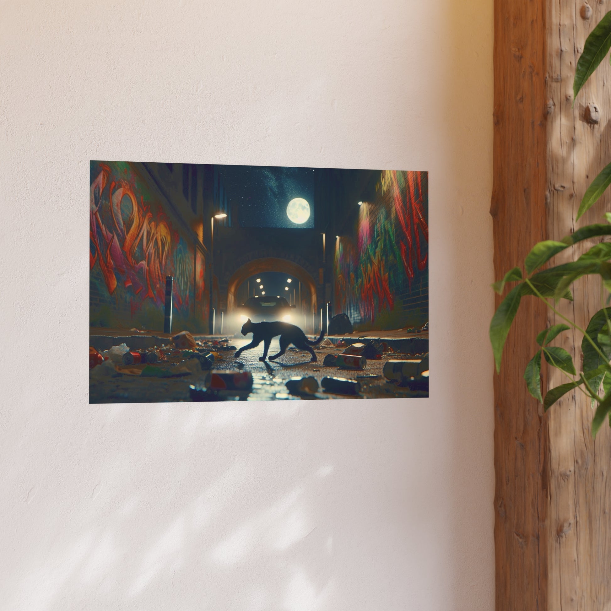 Cat Alley Satin and Archival Matte Poster