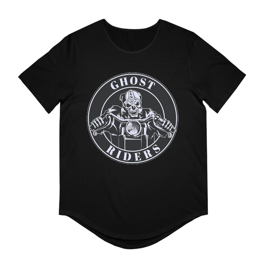GHOST RIDERS Men's Jersey Curved Hem Tee