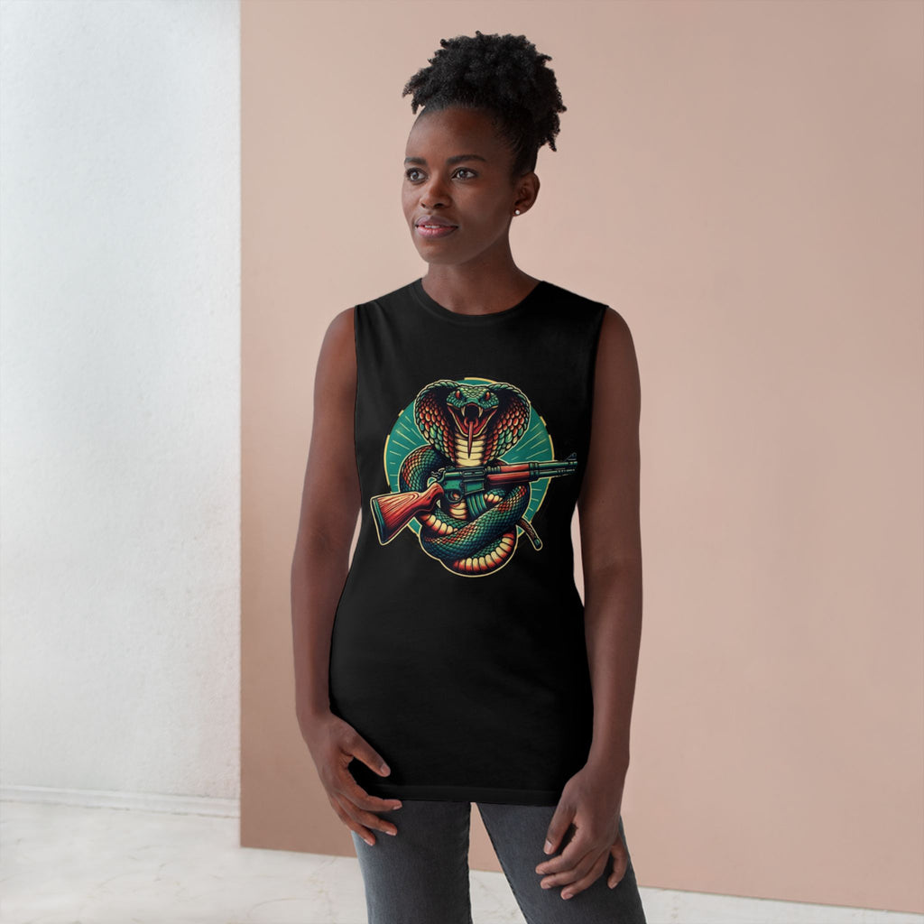 Vintage Cobra with Assault Rifle Graphic Tank Top