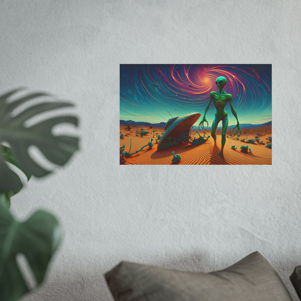 UFO Crash Satin and Archival Matte Poster