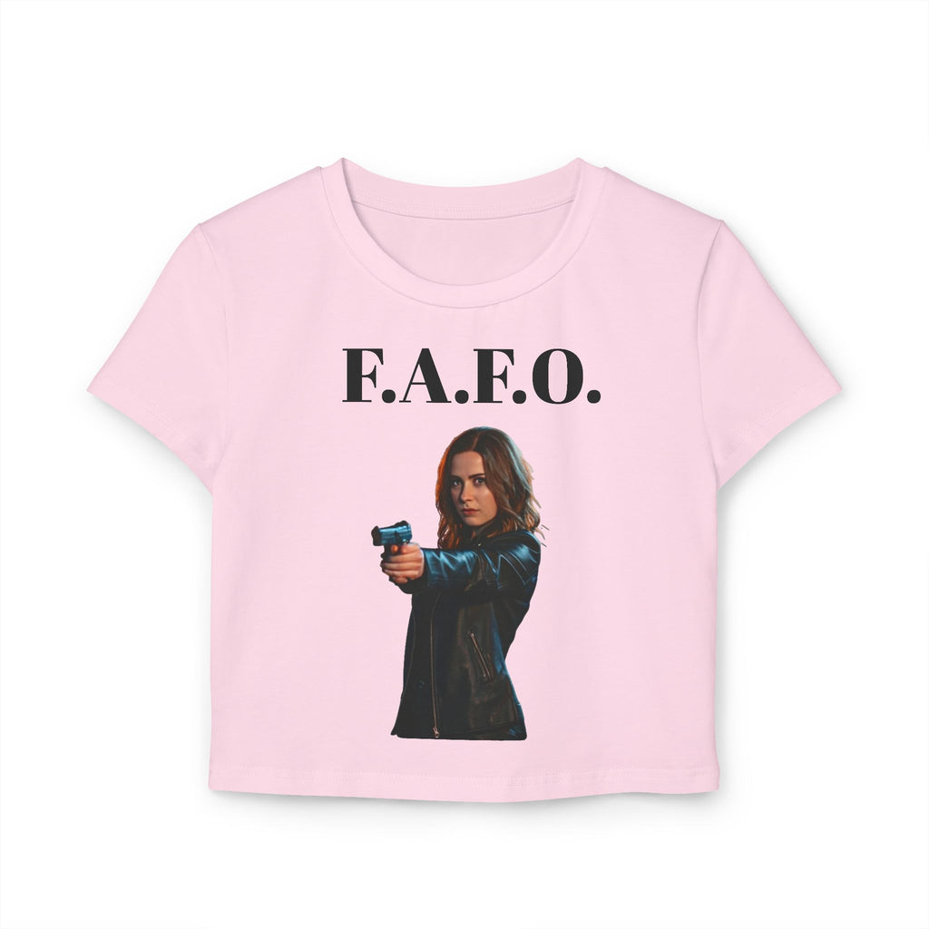 F.A.F.O. Women's Baby Tee - Empowering Graphic Tee