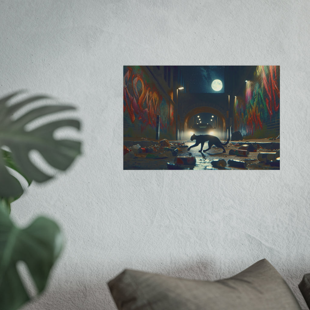 Cat Alley Satin and Archival Matte Poster