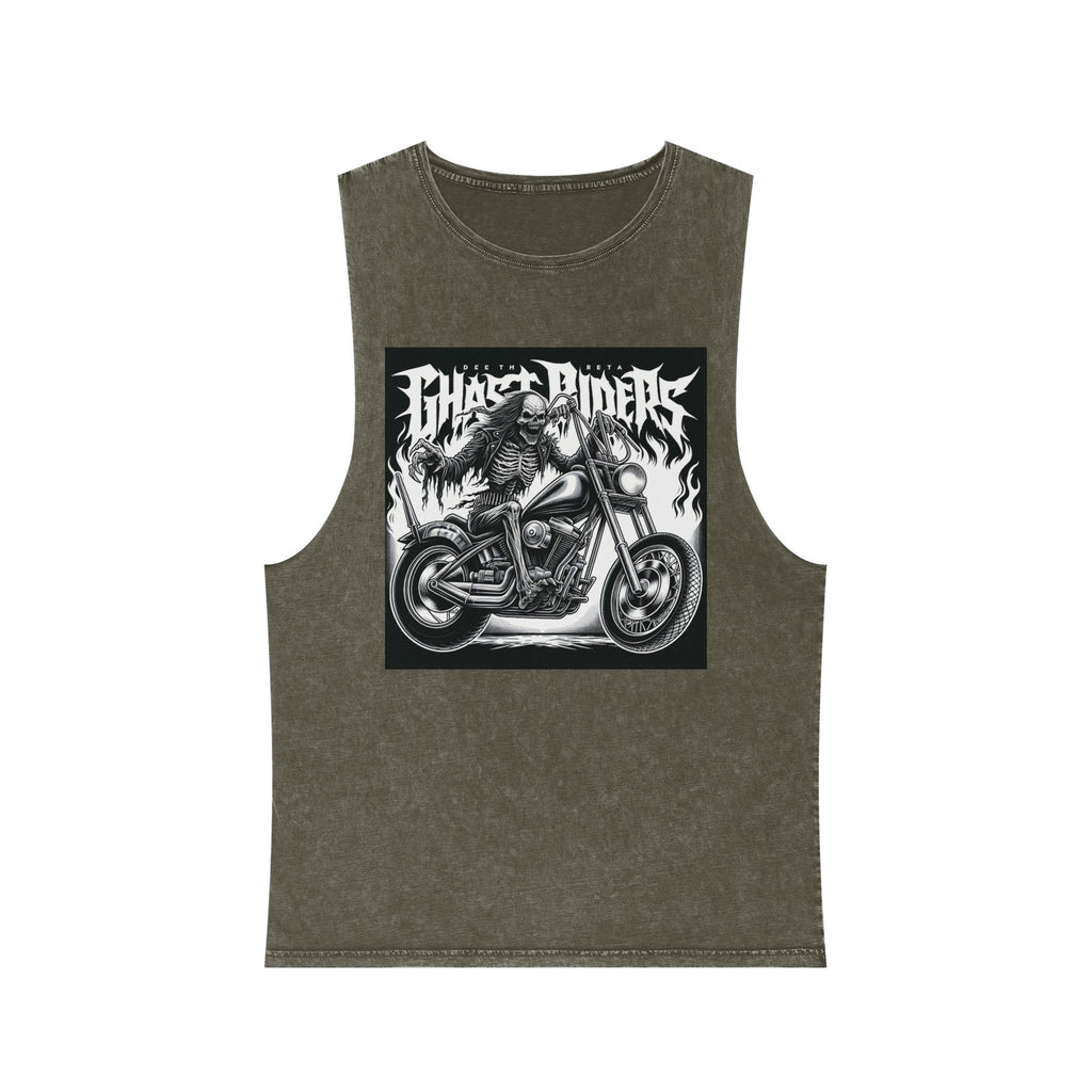Ghost Riders Unisex Stonewash Tank Top