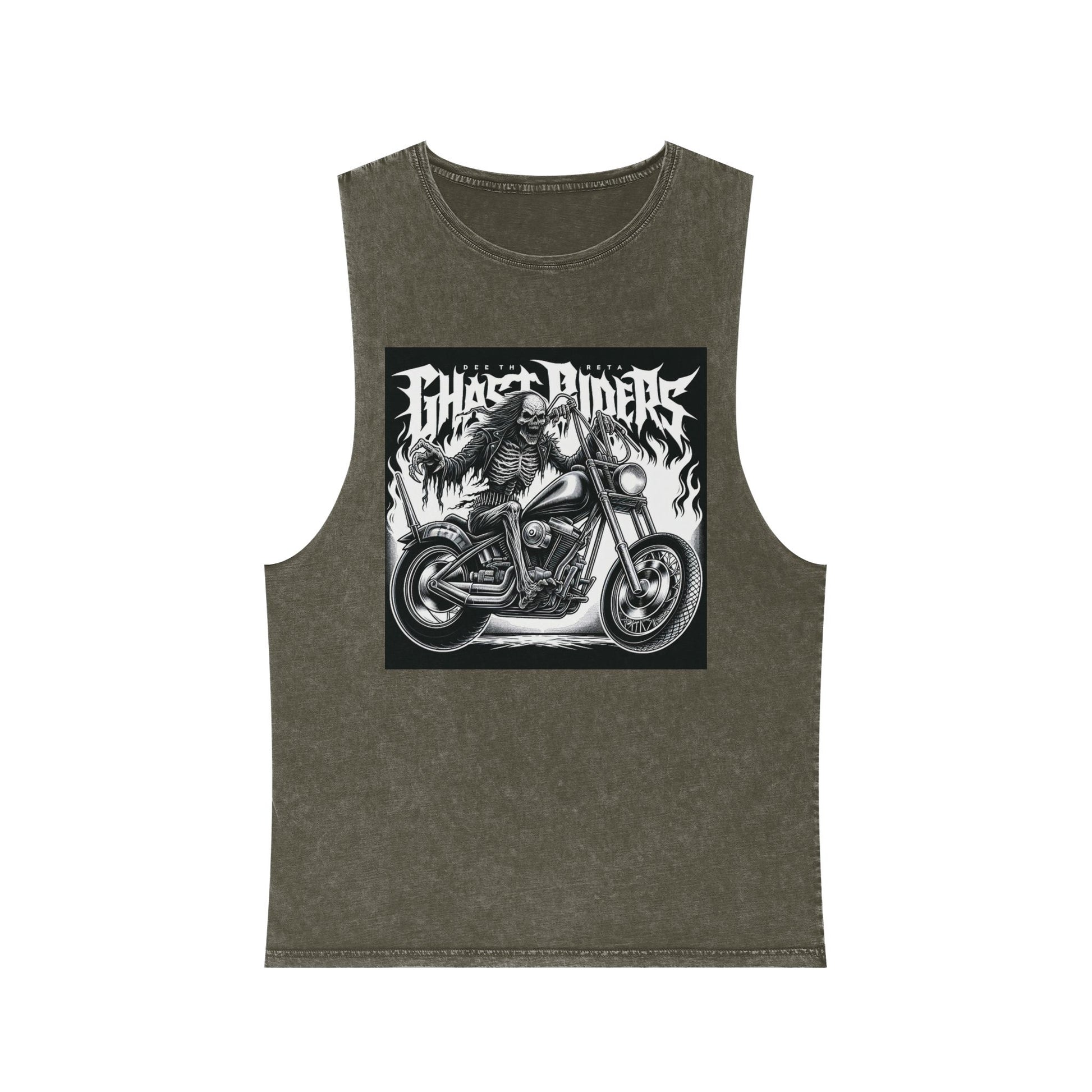 Ghost Riders Unisex Stonewash Tank Top
