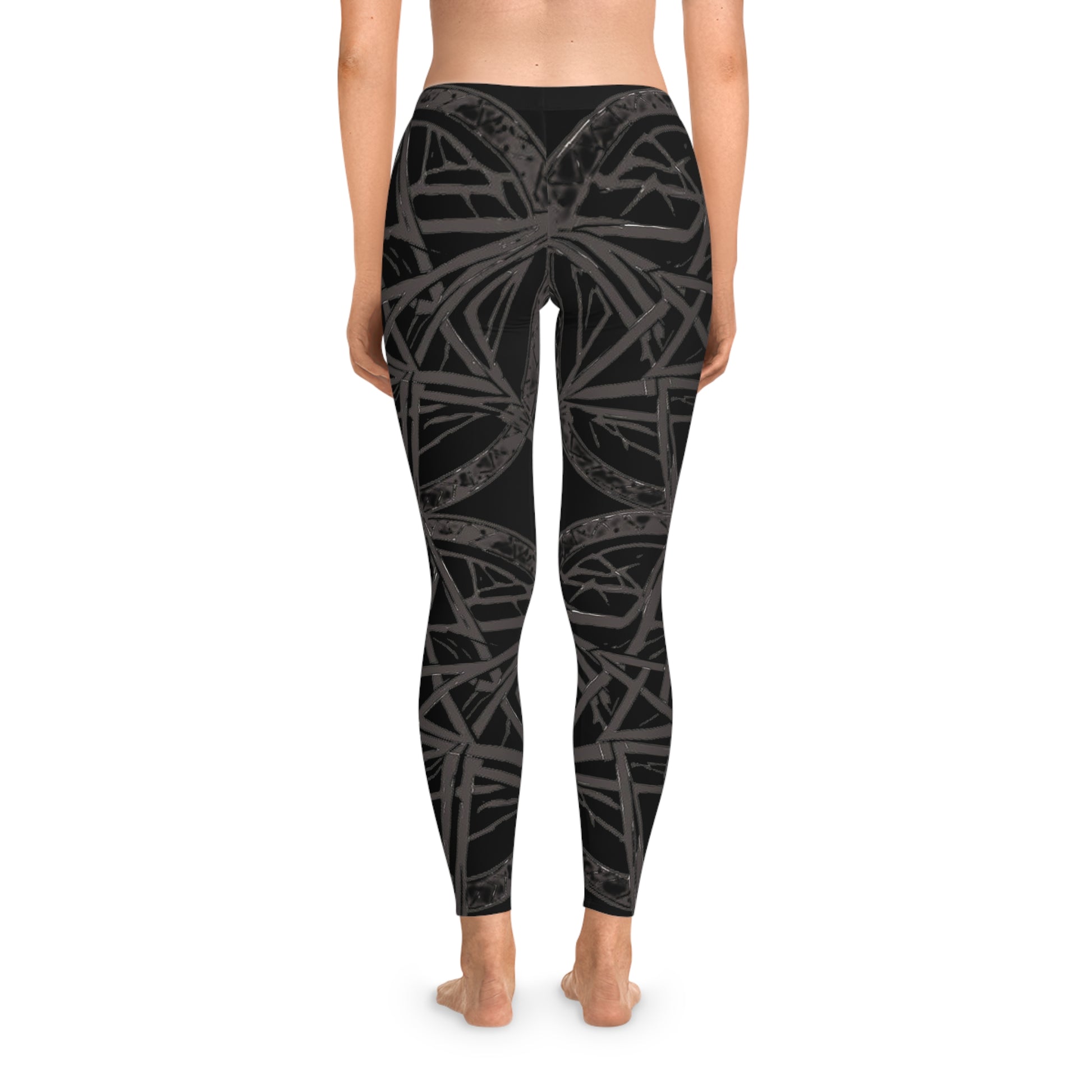 Pentagram Chic Patterned Leggings