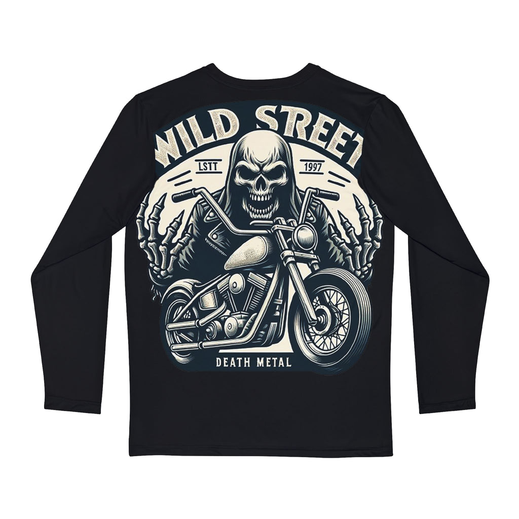 Wild Street Death Metal-Men's Long Sleeve Shirt (AOP)