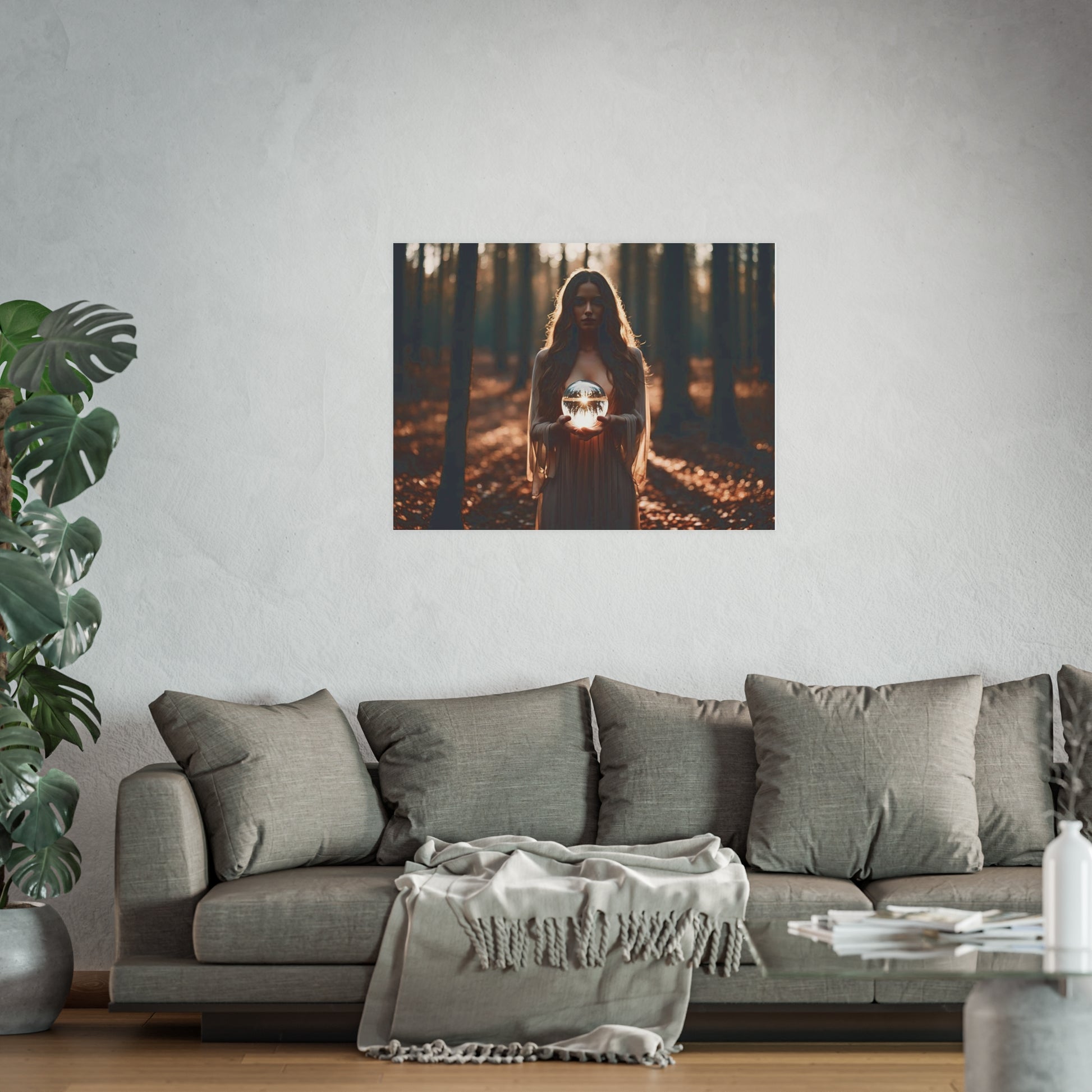 Sunrise Crystal Ball Satin and Archival Matte Poster