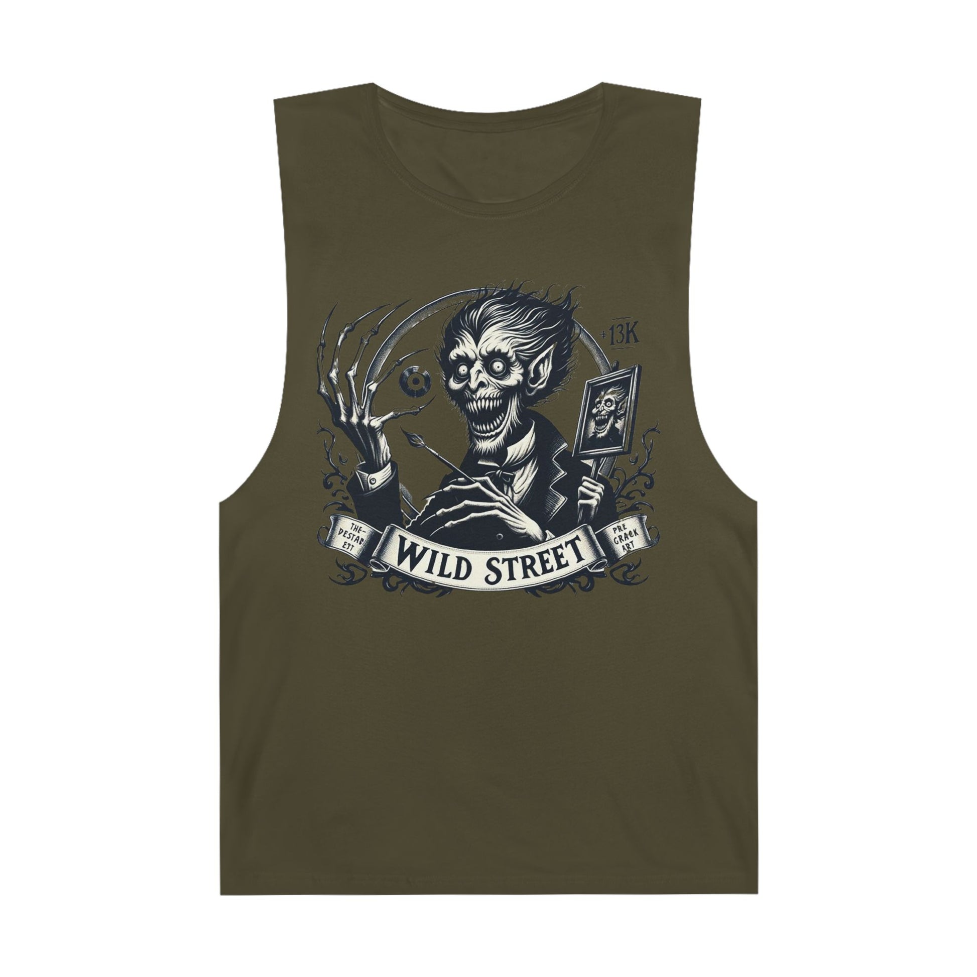 Crazy Wild Street Sleeveless Tee-Wild Street Graphic Tank Top, Gothic Style Apparel