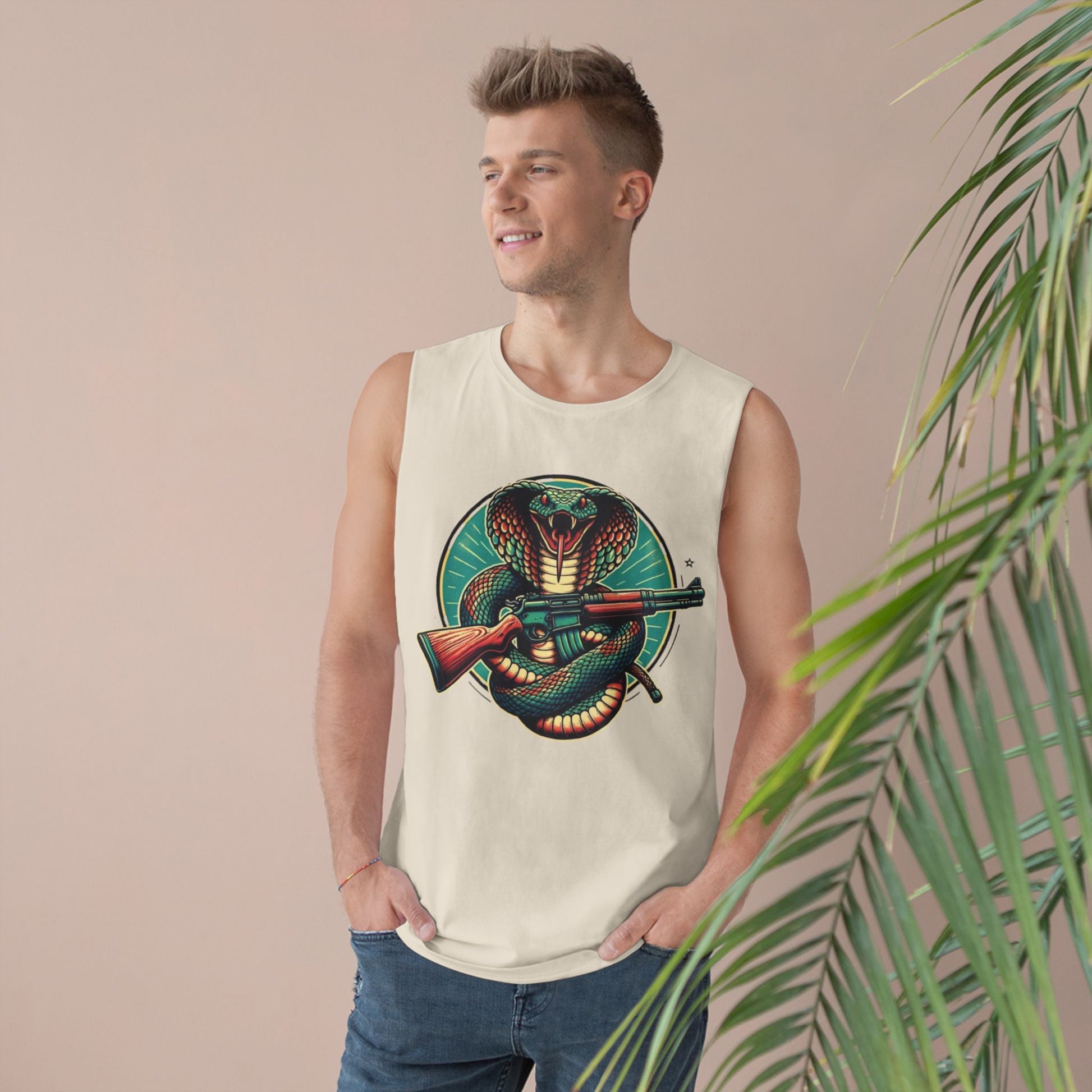 Vintage Cobra with Assault Rifle Graphic Tank Top