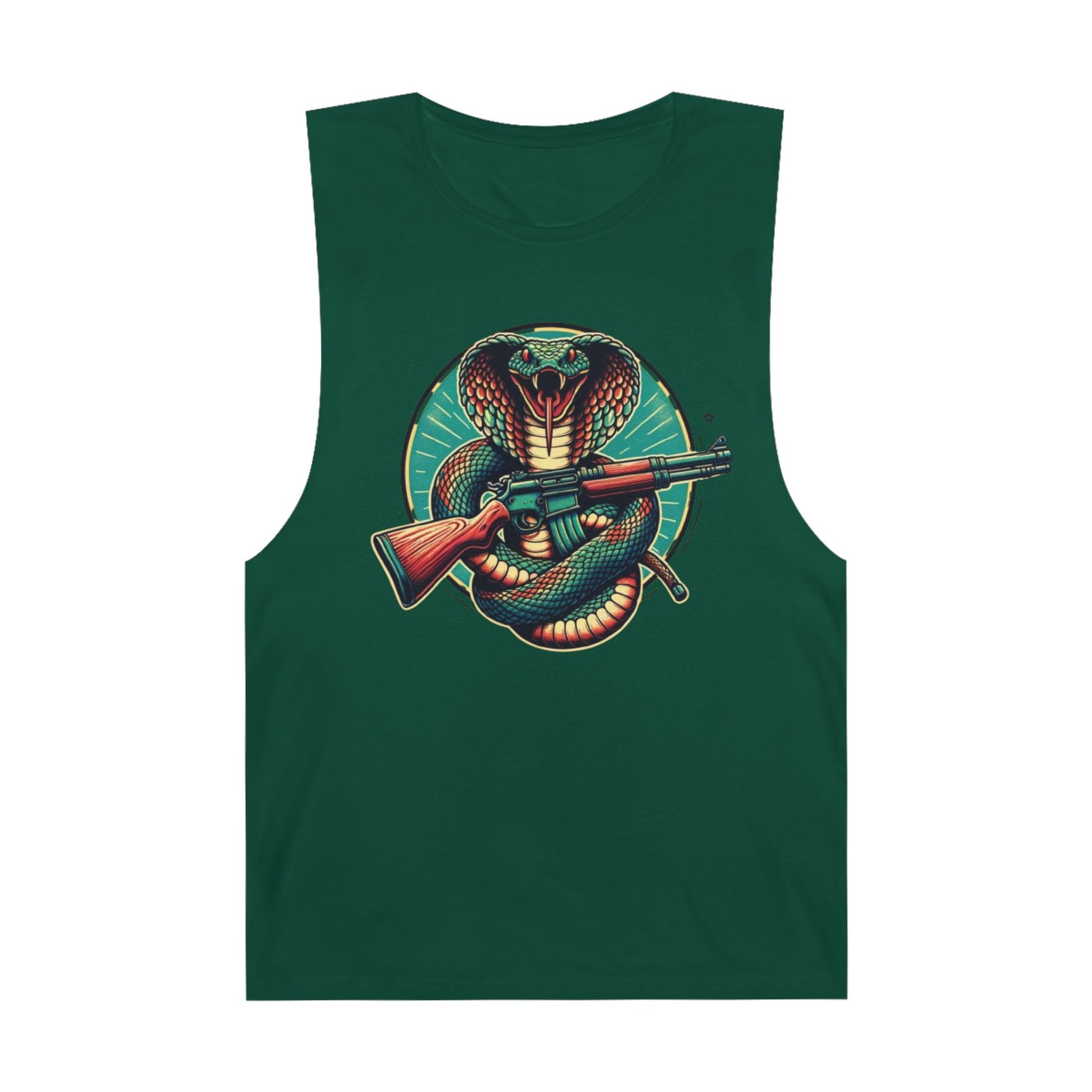 Vintage Cobra with Assault Rifle Graphic Tank Top