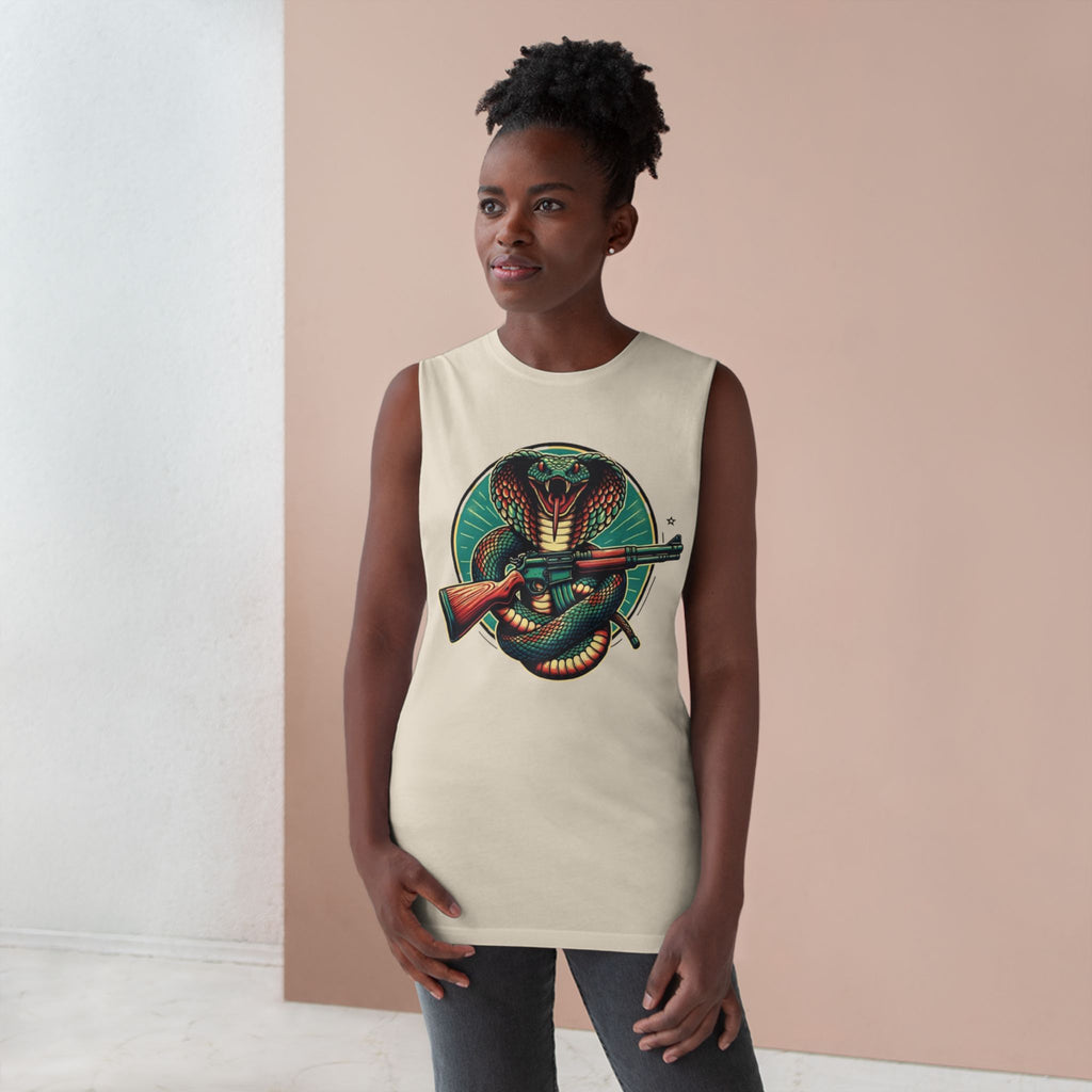 Vintage Cobra with Assault Rifle Graphic Tank Top
