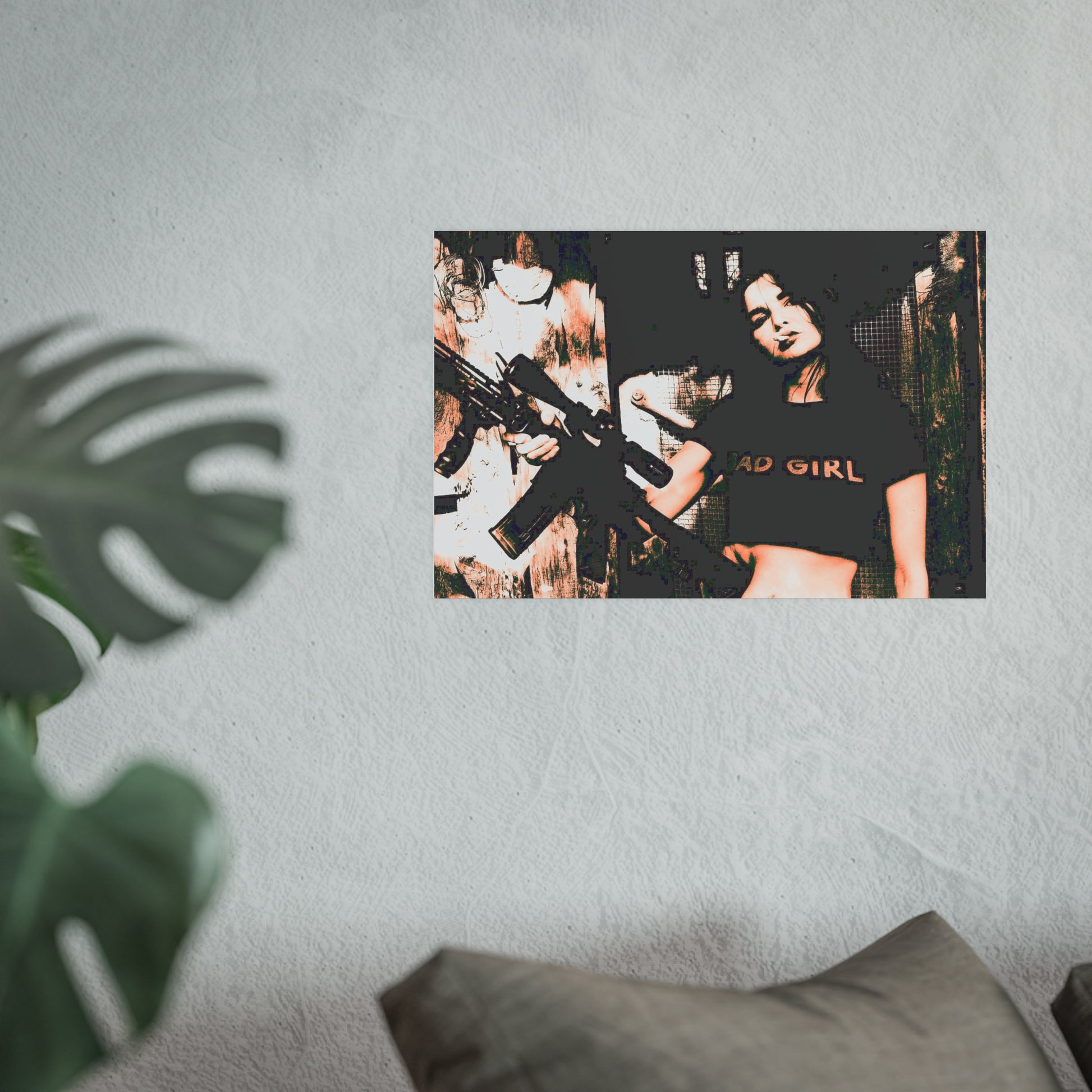 Bad Ass Woman-Satin and Archival Matte Poster