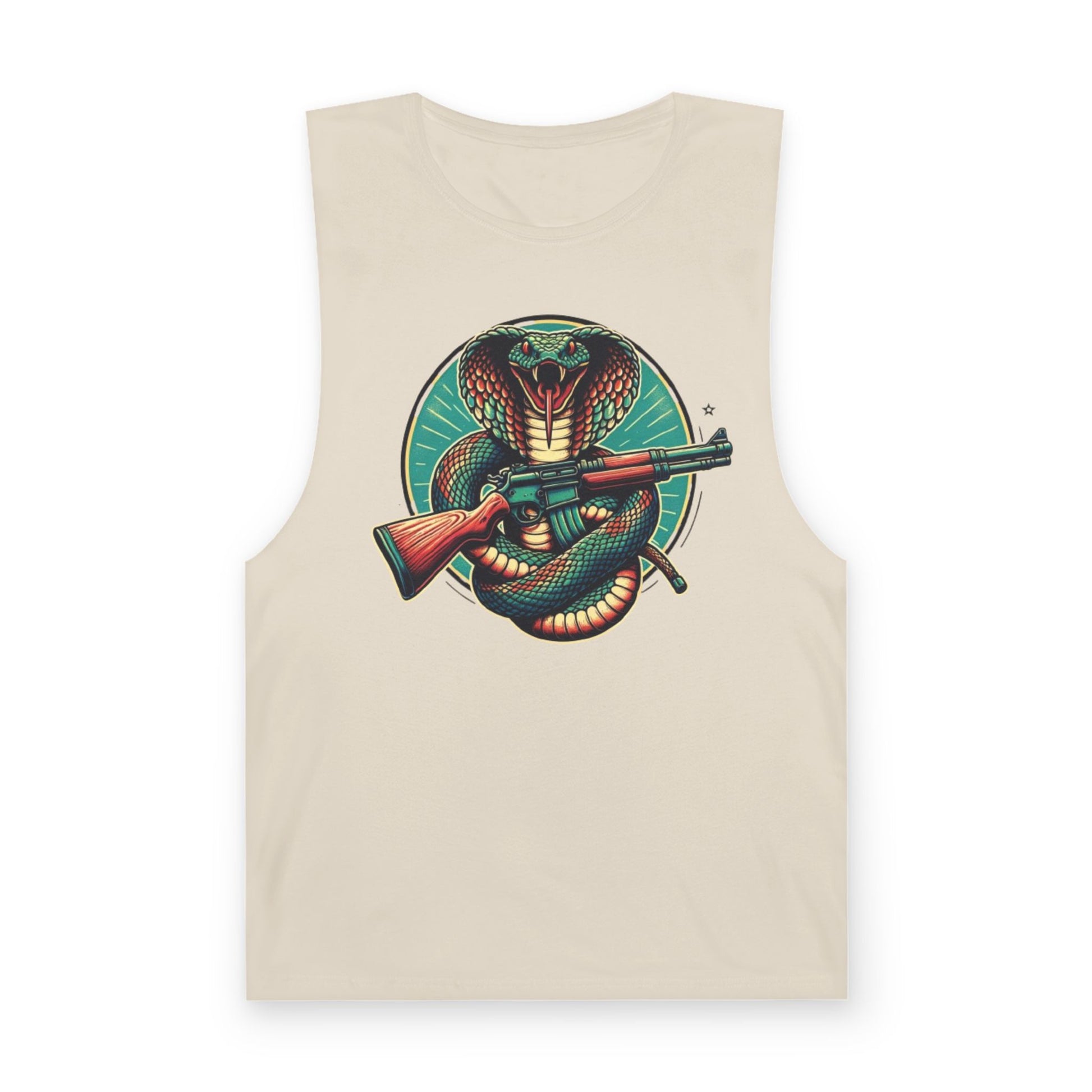 Vintage Cobra with Assault Rifle Graphic Tank Top