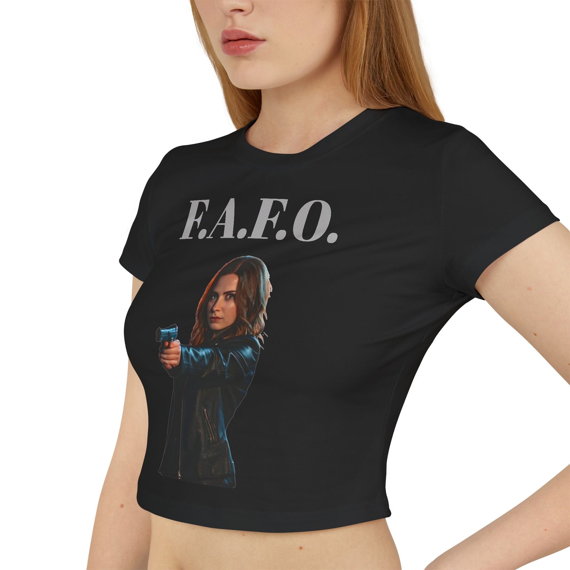 F.A.F.O. Women's Baby Tee - Empowering Graphic Tee