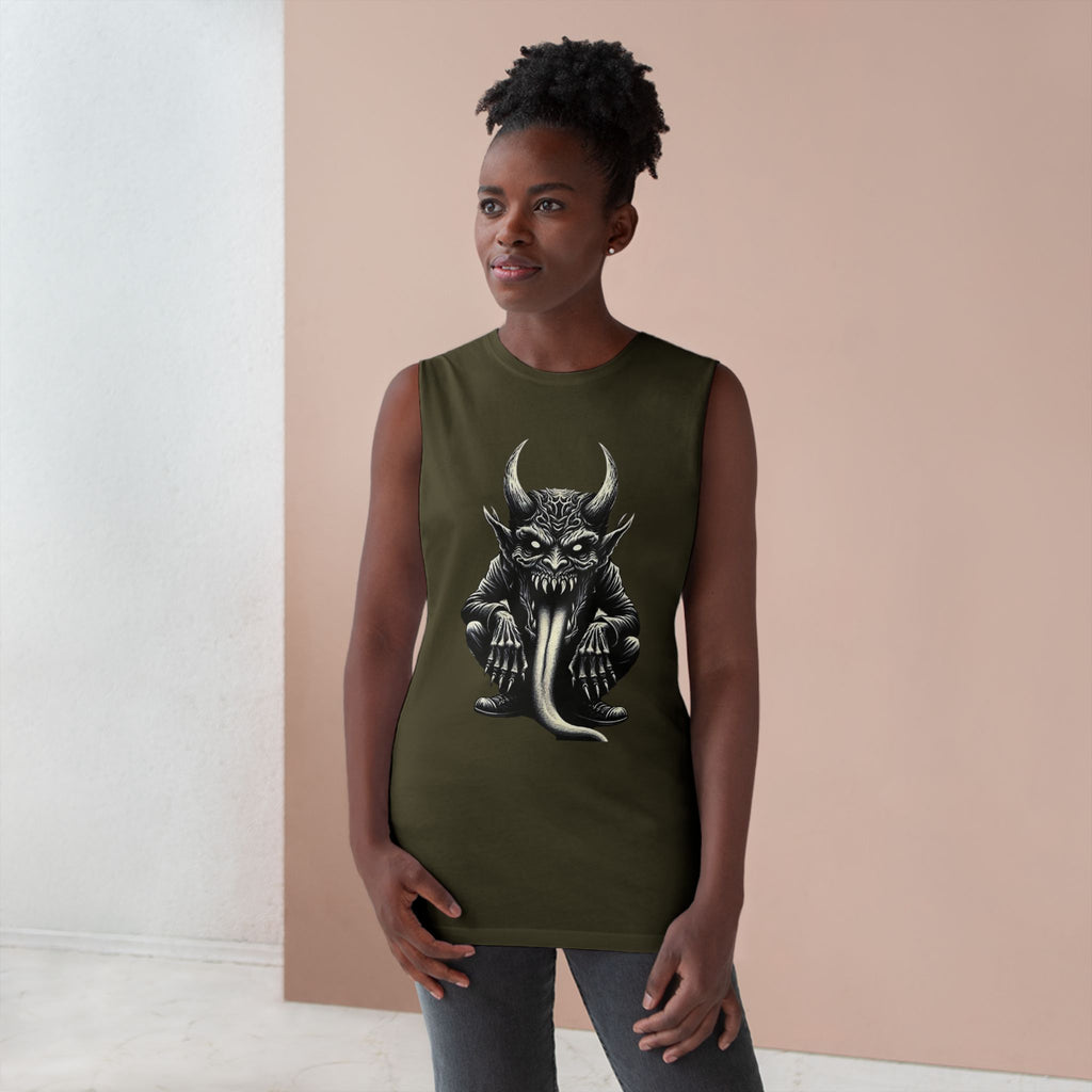 Demon Sleeveless Tee-Unisex Graphic Tank Top featuring Demon Design, Streetwear