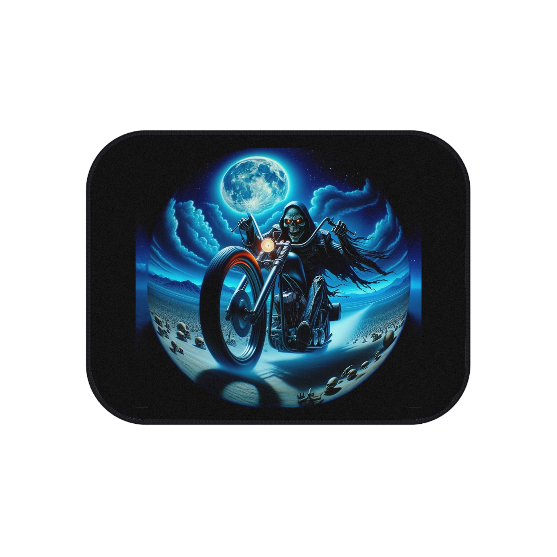 Motorcycle Rider Car Mats | Set of 4 Floor Mats, Auto Accessories, Biker Gift, Custom Car Decor, Motorcycle Lover's Gift