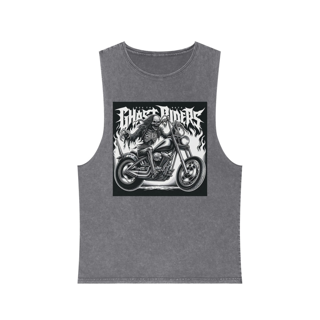 Ghost Riders Unisex Stonewash Tank Top