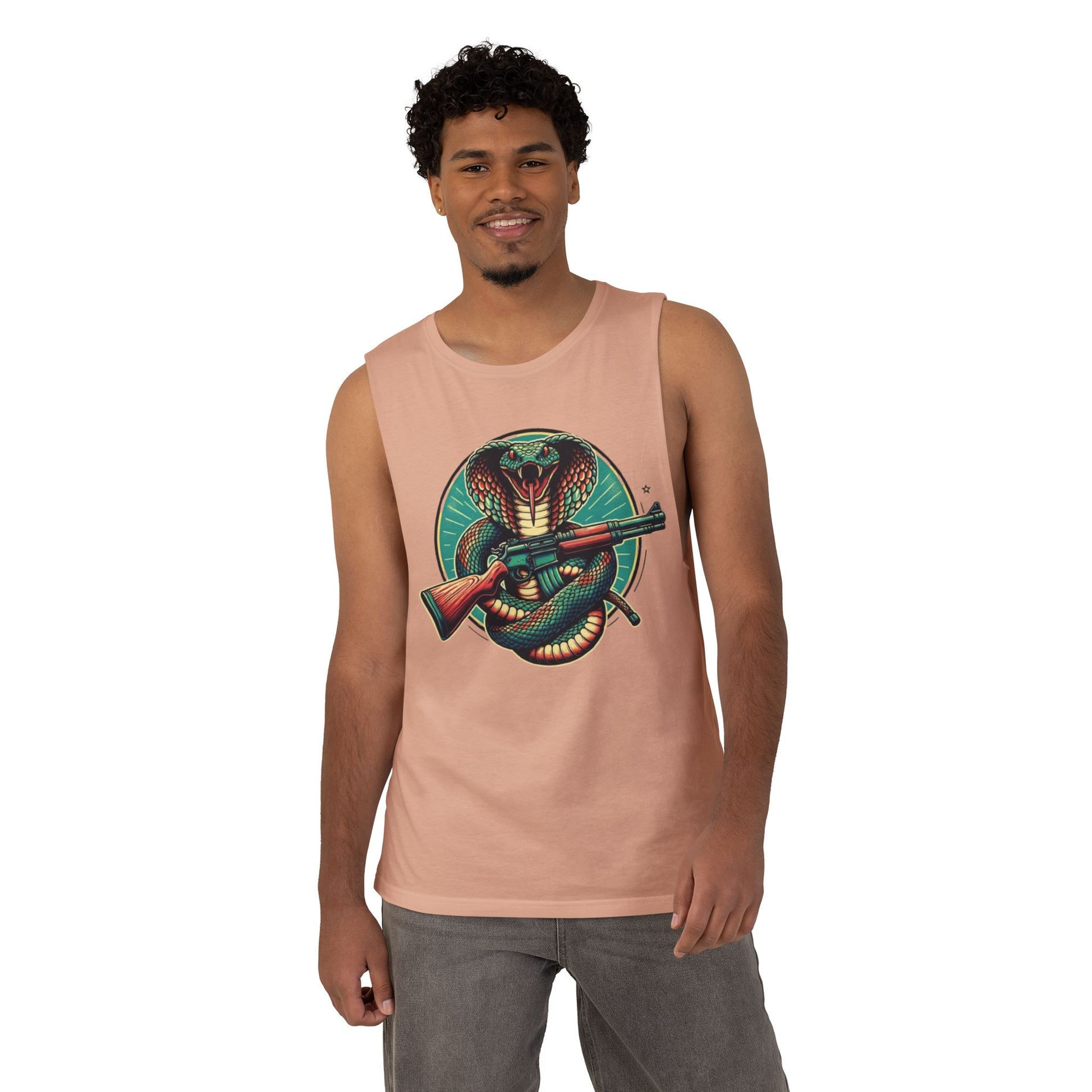 Vintage Cobra with Assault Rifle Graphic Tank Top