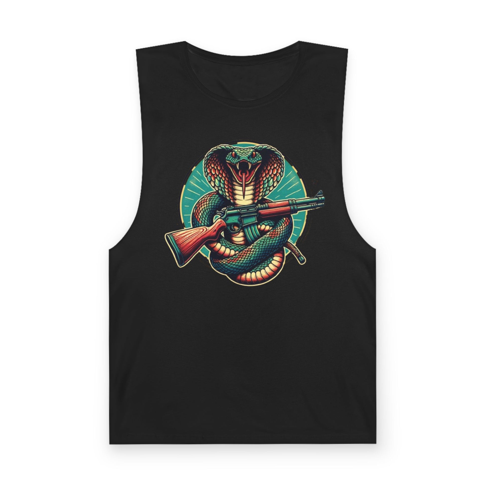 Vintage Cobra with Assault Rifle Graphic Tank Top
