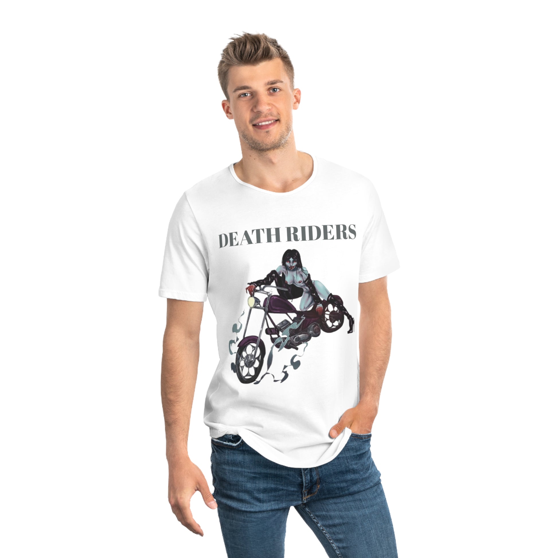 DEATH RIDERS Jersey Curved Hem Tee