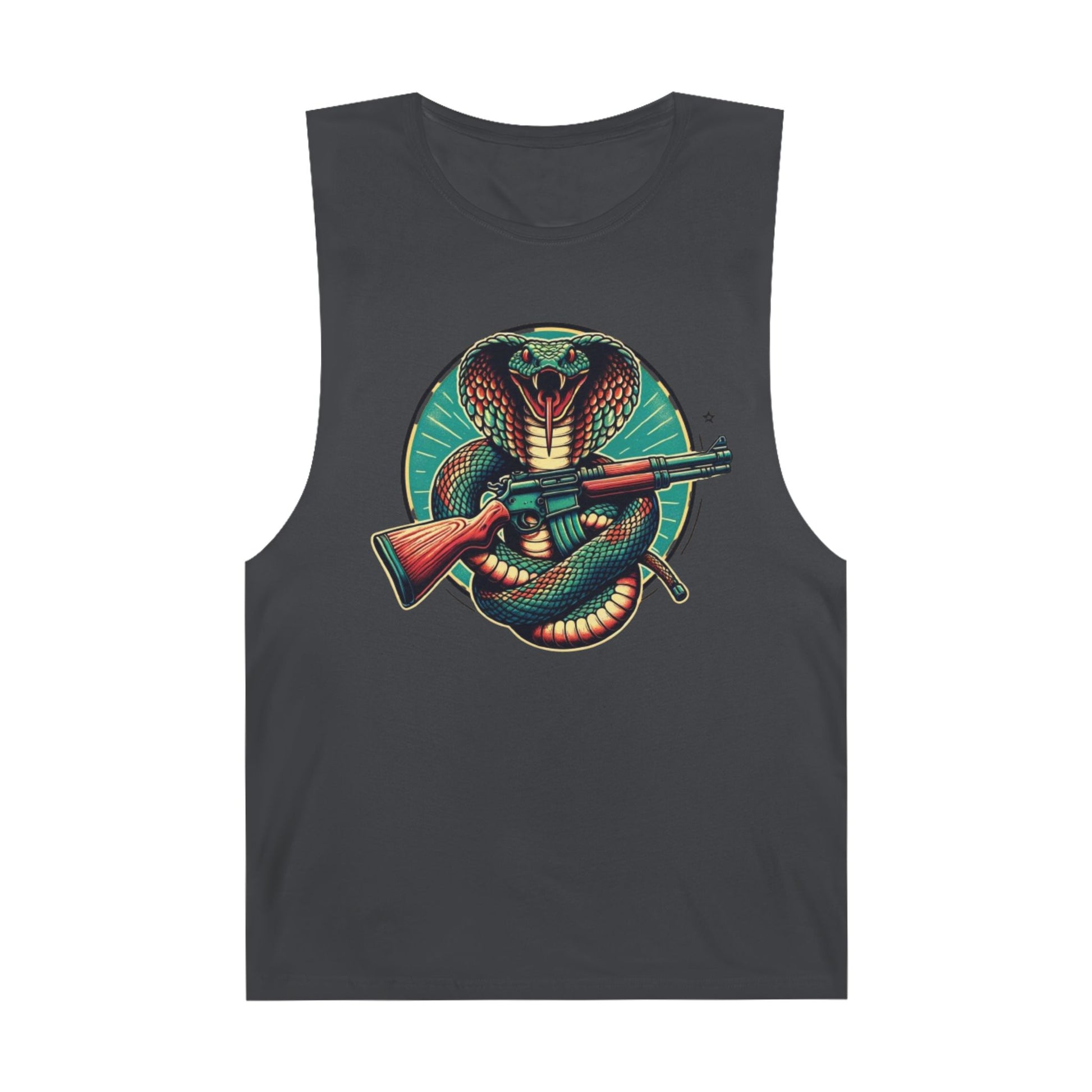 Vintage Cobra with Assault Rifle Graphic Tank Top