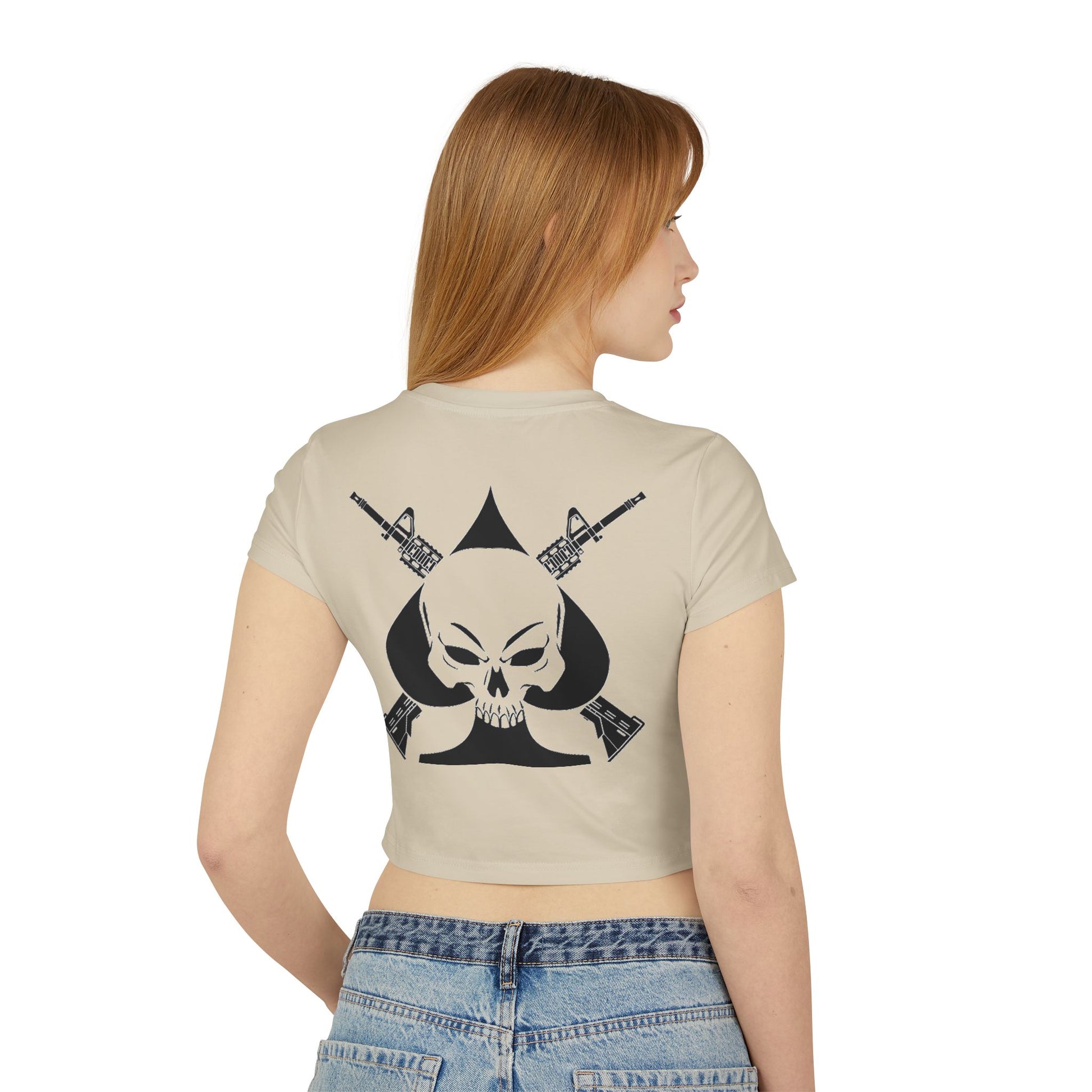 War Skull Women's Baby Tee