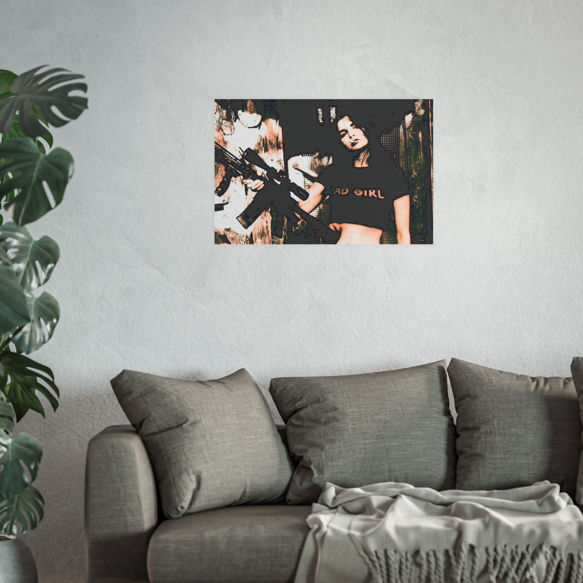 Bad Ass Woman-Satin and Archival Matte Poster