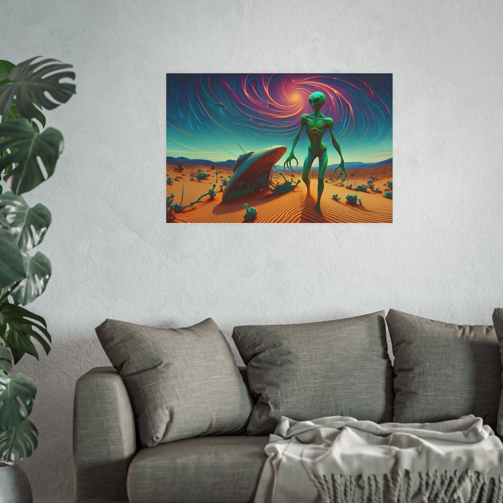 UFO Crash Satin and Archival Matte Poster