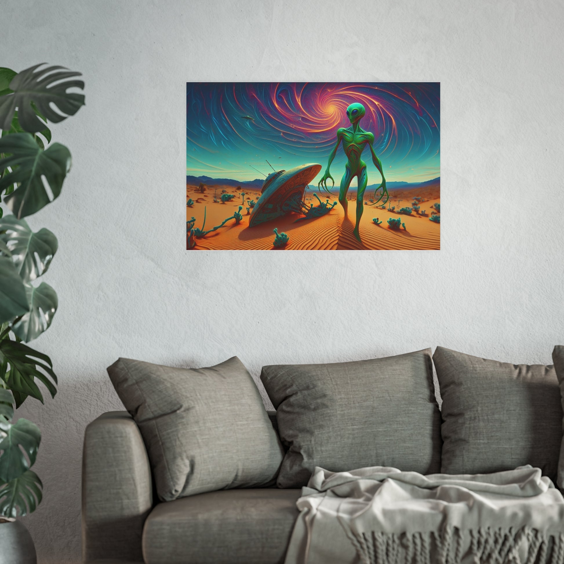 UFO Crash Satin and Archival Matte Poster