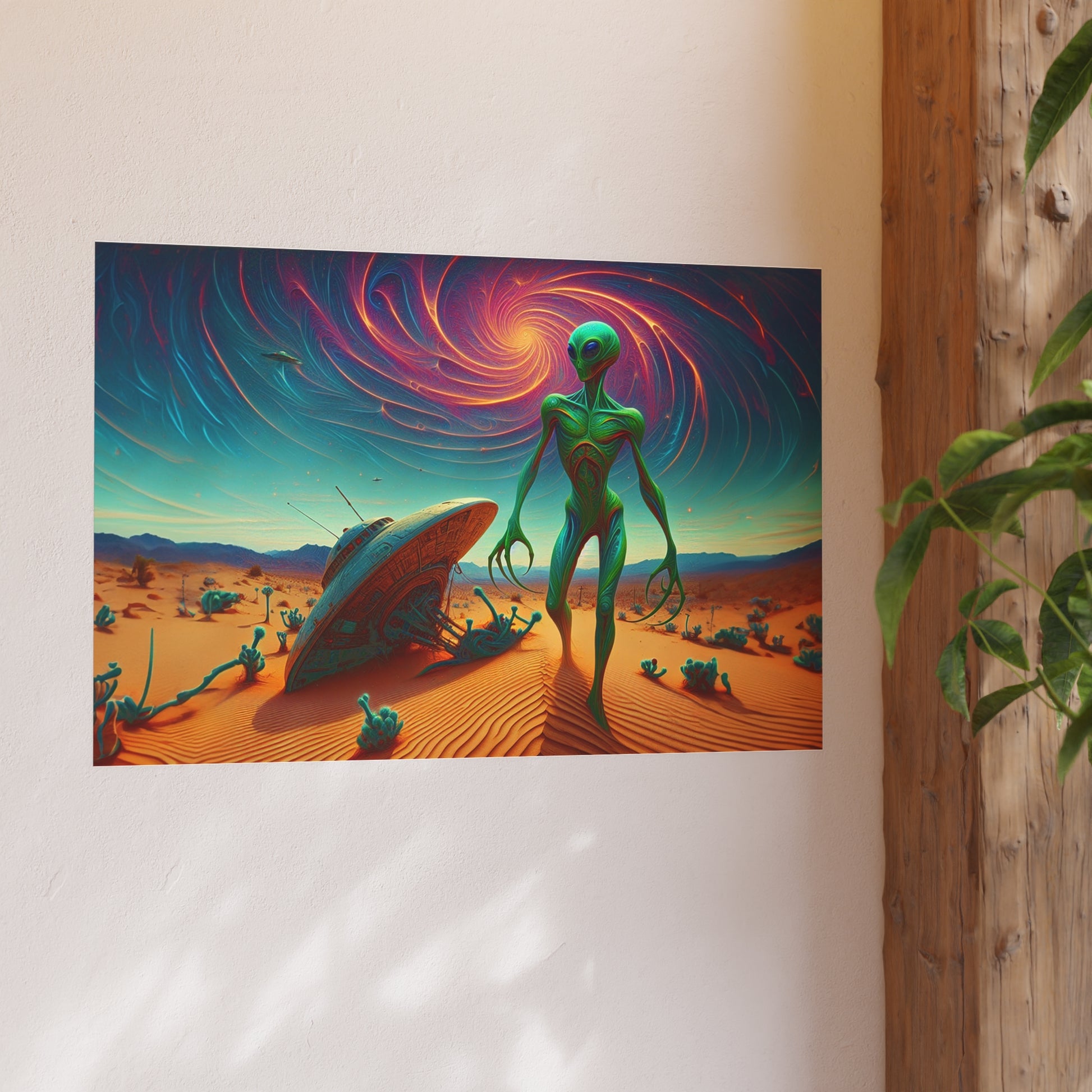 UFO Crash Satin and Archival Matte Poster