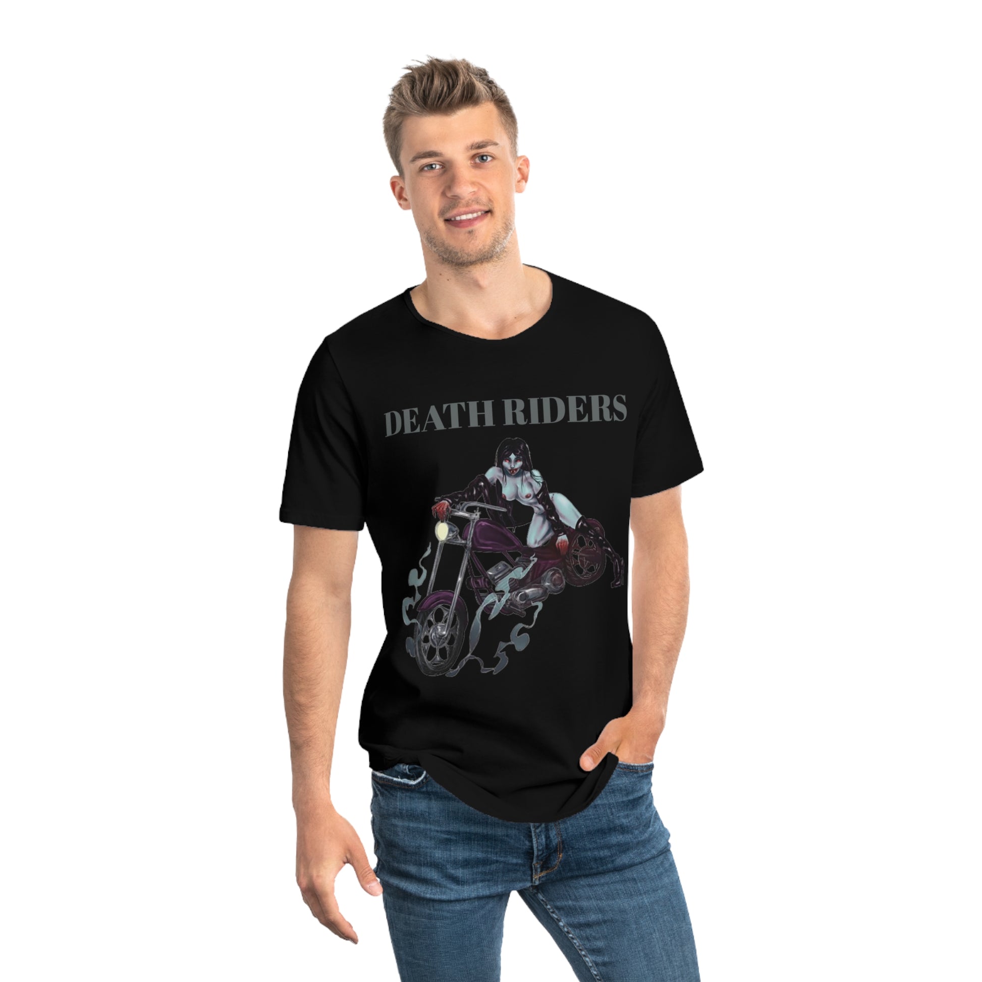 DEATH RIDERS Jersey Curved Hem Tee