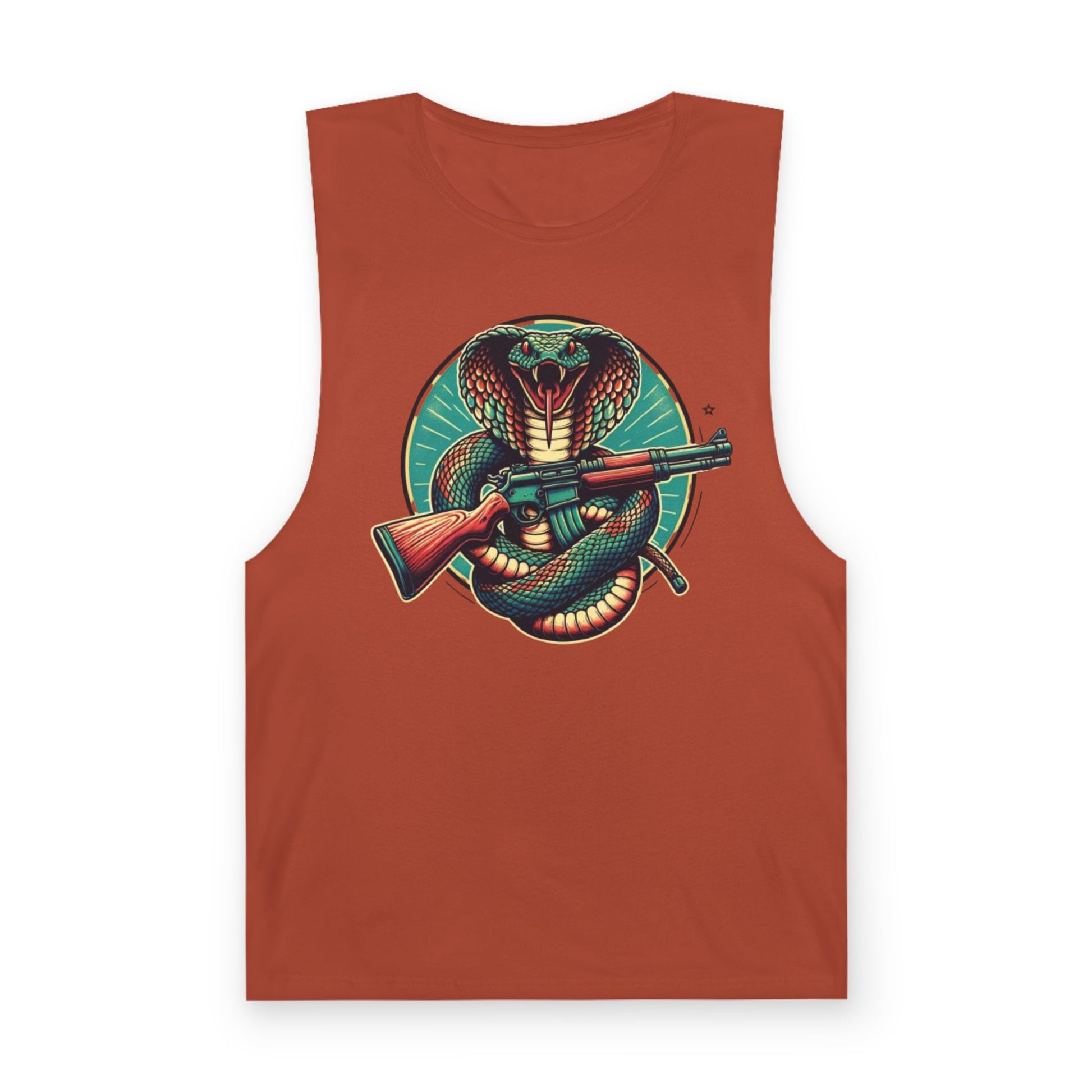 Vintage Cobra with Assault Rifle Graphic Tank Top