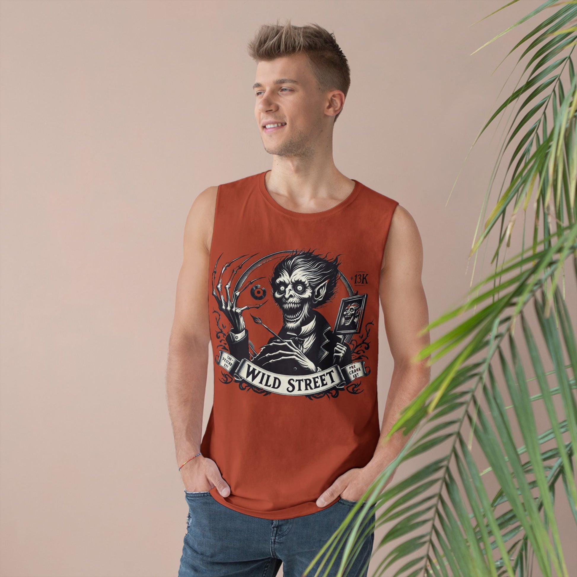 Crazy Wild Street Sleeveless Tee-Wild Street Graphic Tank Top, Gothic Style Apparel